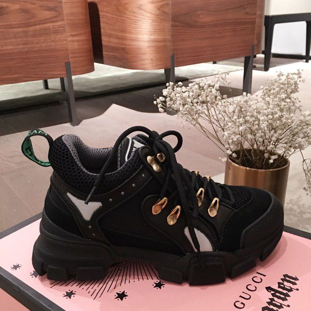 Gucci Flashtrek Gucci Sneakers Black For Women Gucci - Soul Replicas