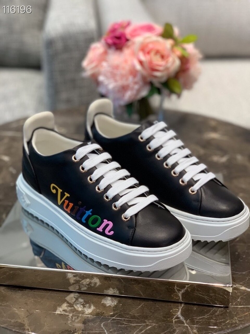 Louis Vuitton Time Out Sneaker White For Women LV - Soul Replicas