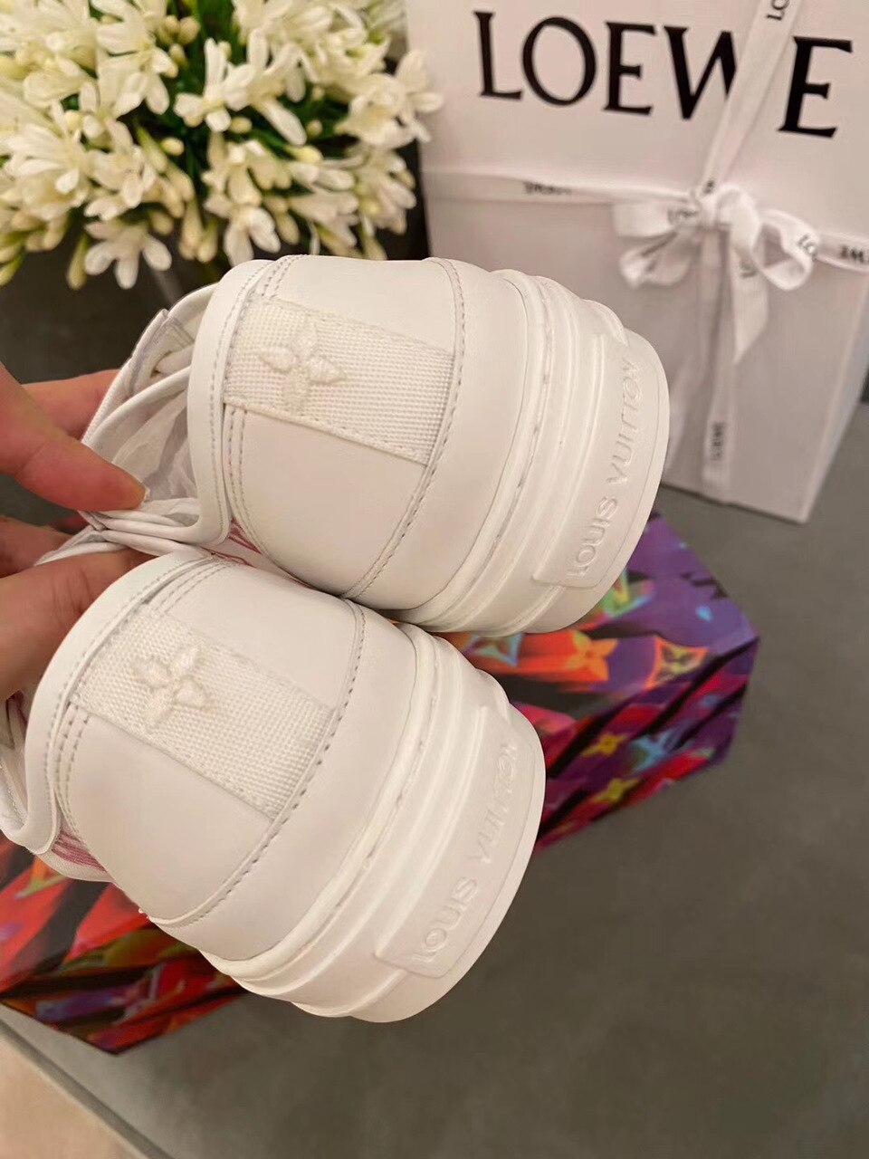 Louis Vuitton Stellar Sneaker Technical Fabric Pink/White For Women LV - Soul Replicas