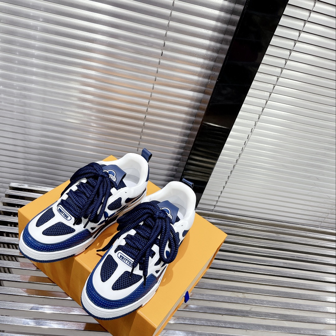 Louis Vuitton Women's Skate Sneakers Blue For Women LV - Soul Replicas