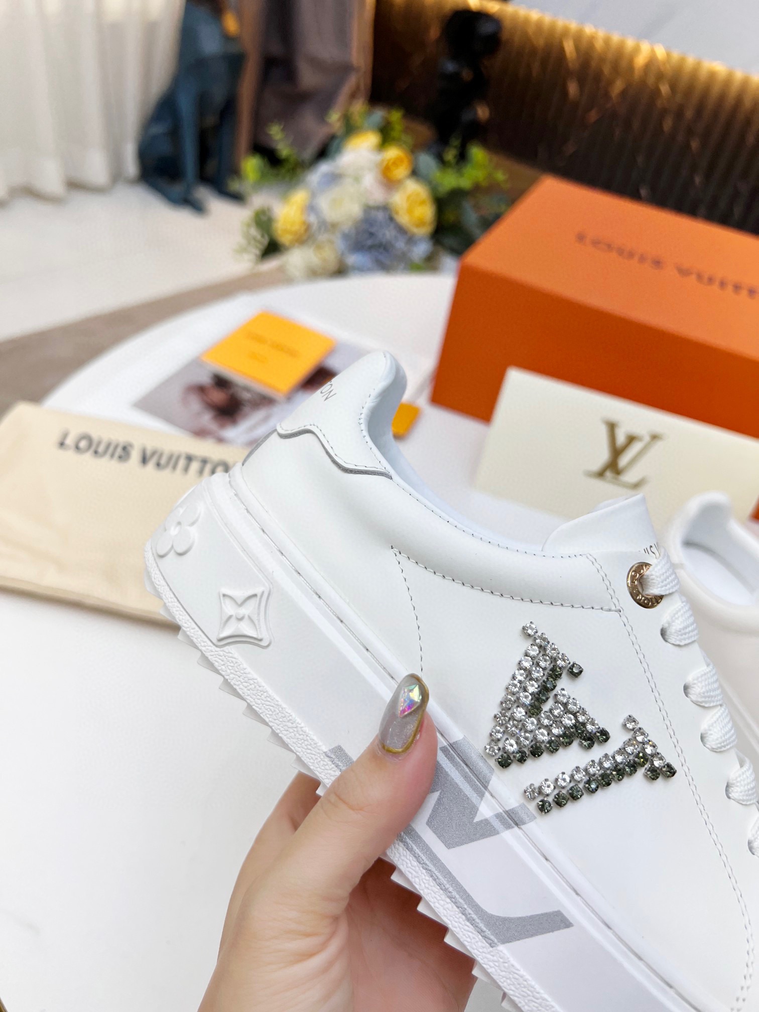 Louis Vuitton Women's Time Out Sneaker Sliver For Women LV 1A9Q2G - Soul Replicas