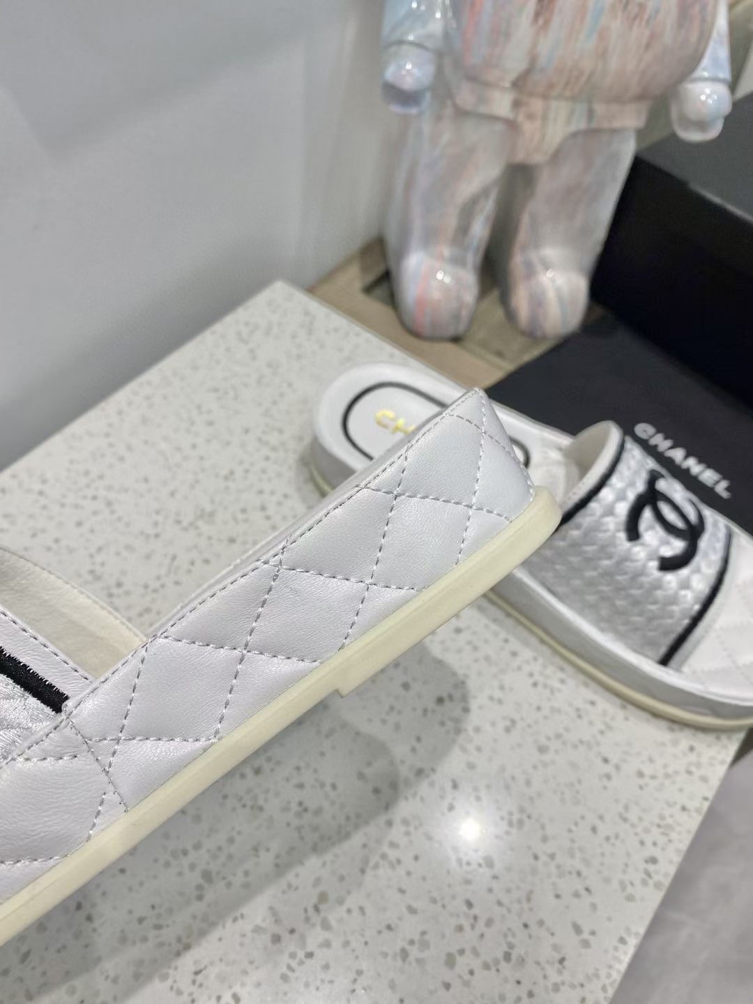 Chanel Women's Mules Black And White For Women - Soul Replicas