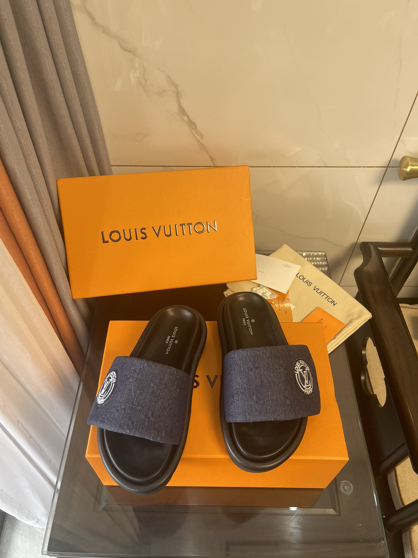 Louis Vuitton Women's Pool Pillow Comfort Mule Blue For Women LV - Soul Replicas