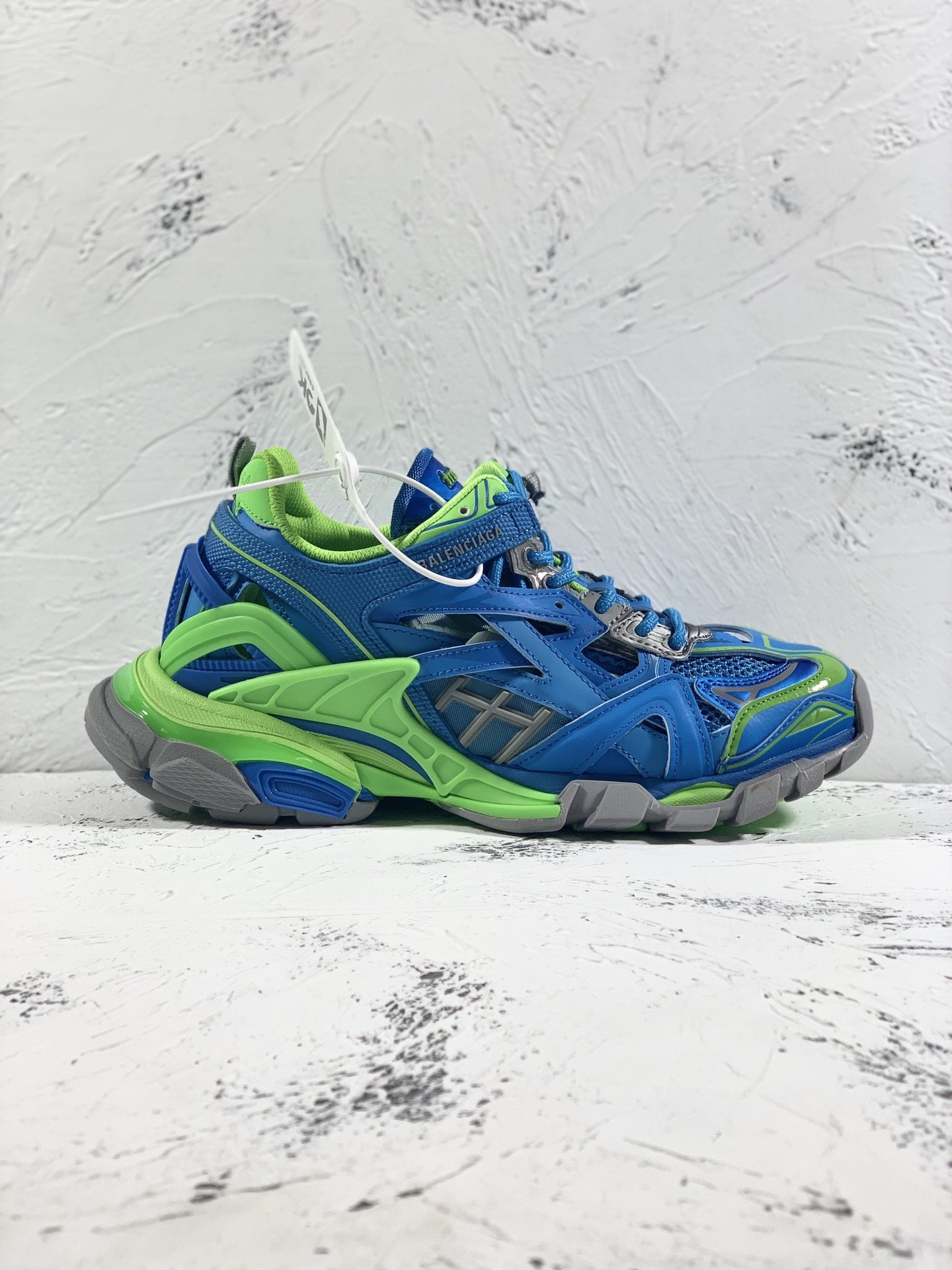 Balenciaga Track.2 Clear Sole Trainers Blue For Women - Soul Replicas