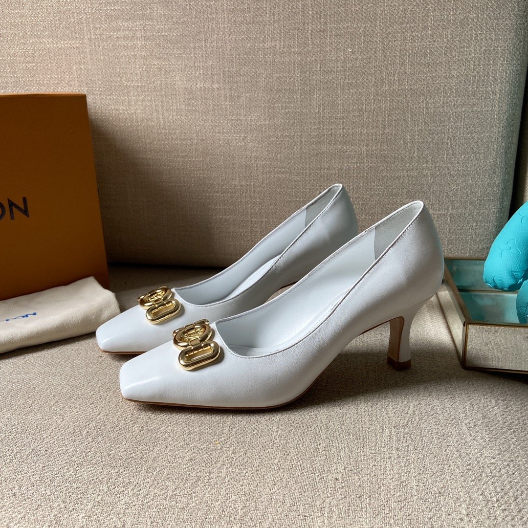 Louis Vuitton Women's Rotary Pump White For Women LV 1AAE2Y - Soul Replicas