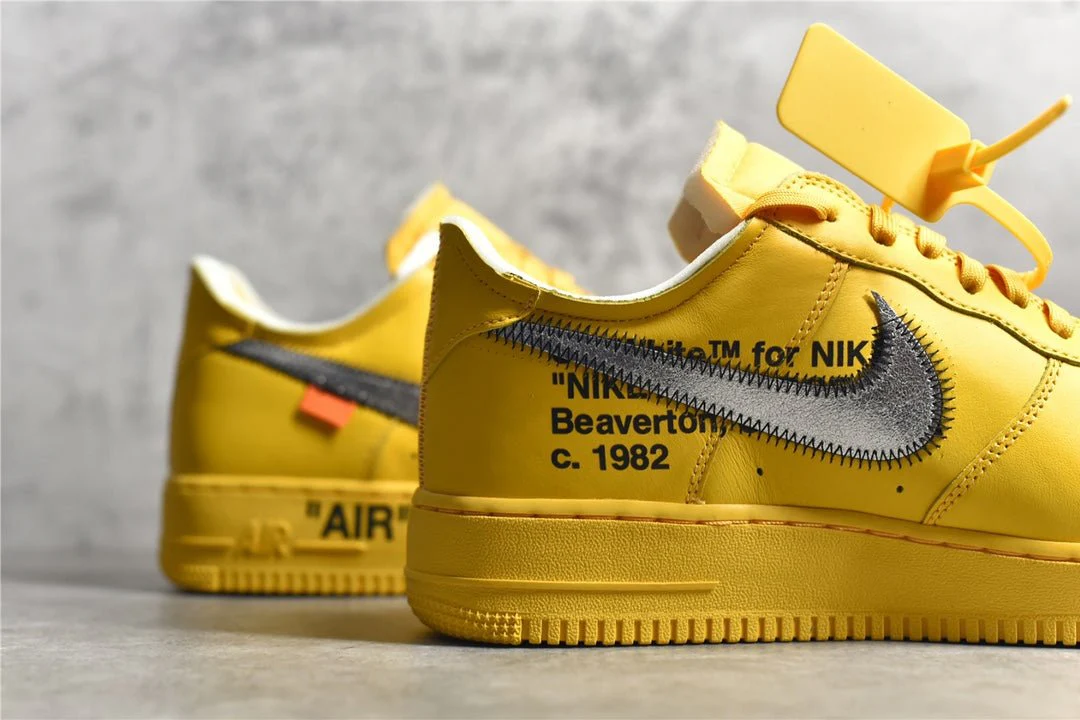 NIKE AIR FORCE 1 x OFF-WHITE ICA UNIVERSITY GOLD - Soul Replicas