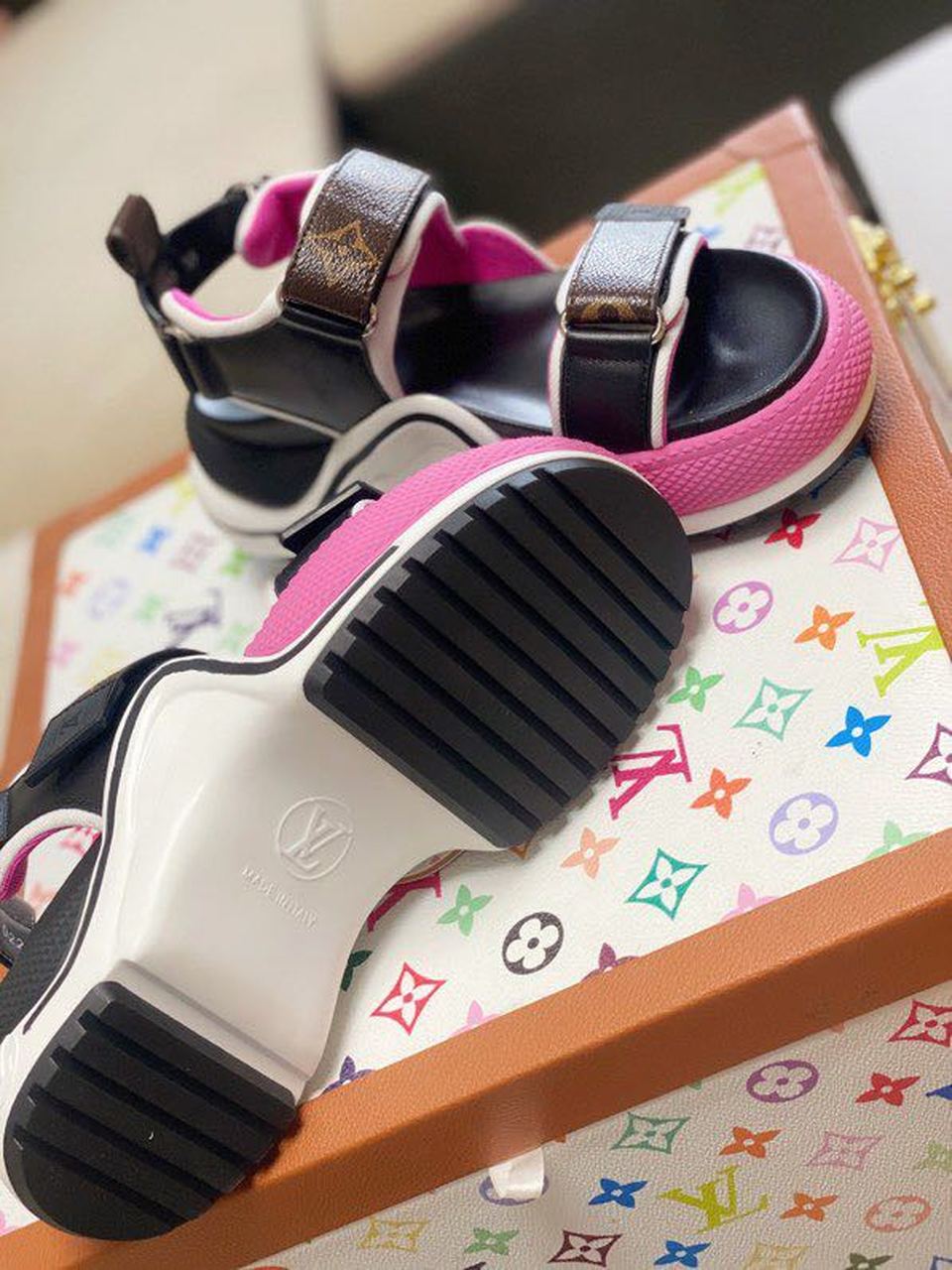 Louis Vuitton LV Archlight Flat Sandal Satin Pink For Women LV - Soul Replicas