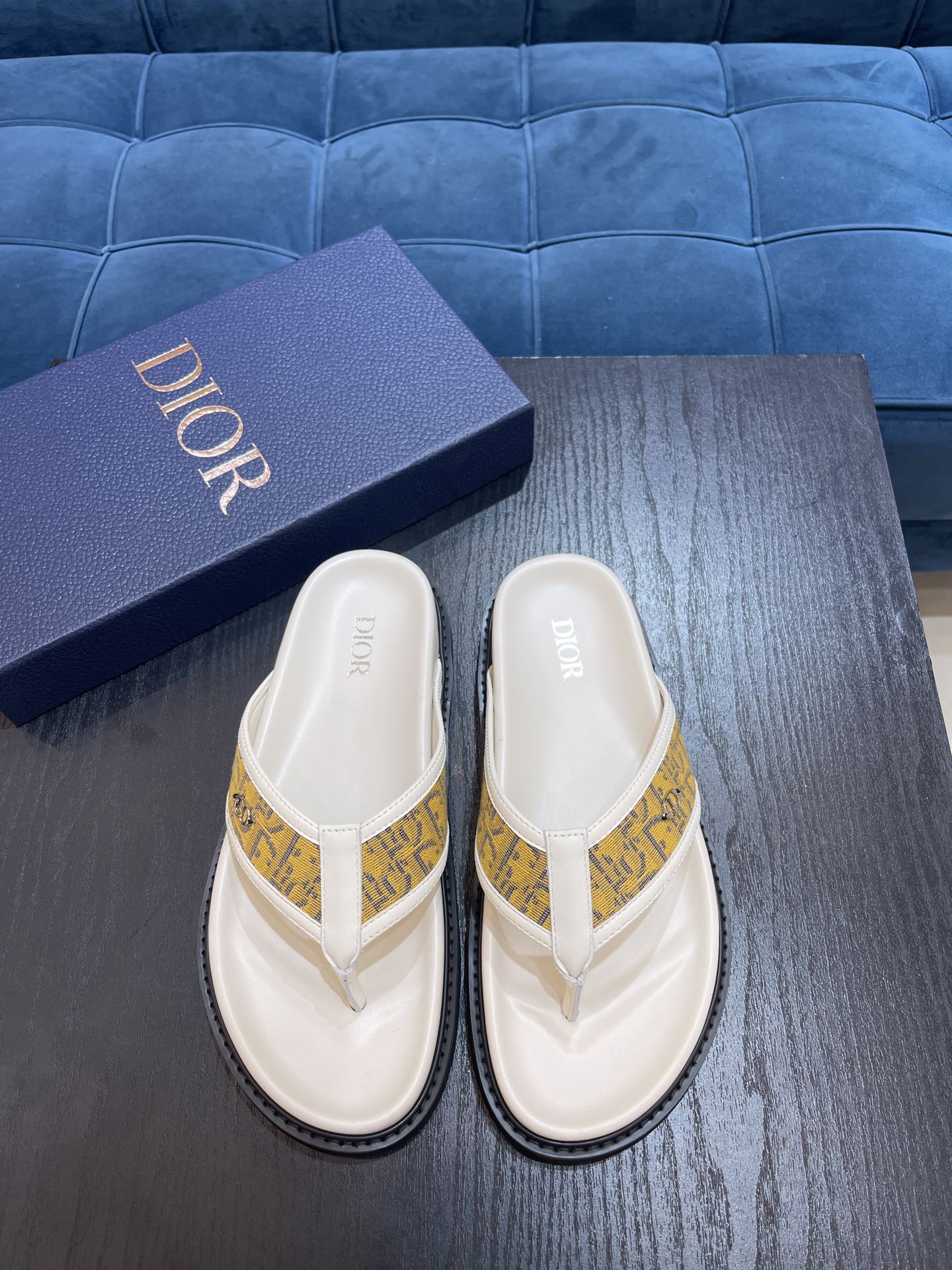 Christian Dior Aqua Sandal White For Men CD - Soul Replicas