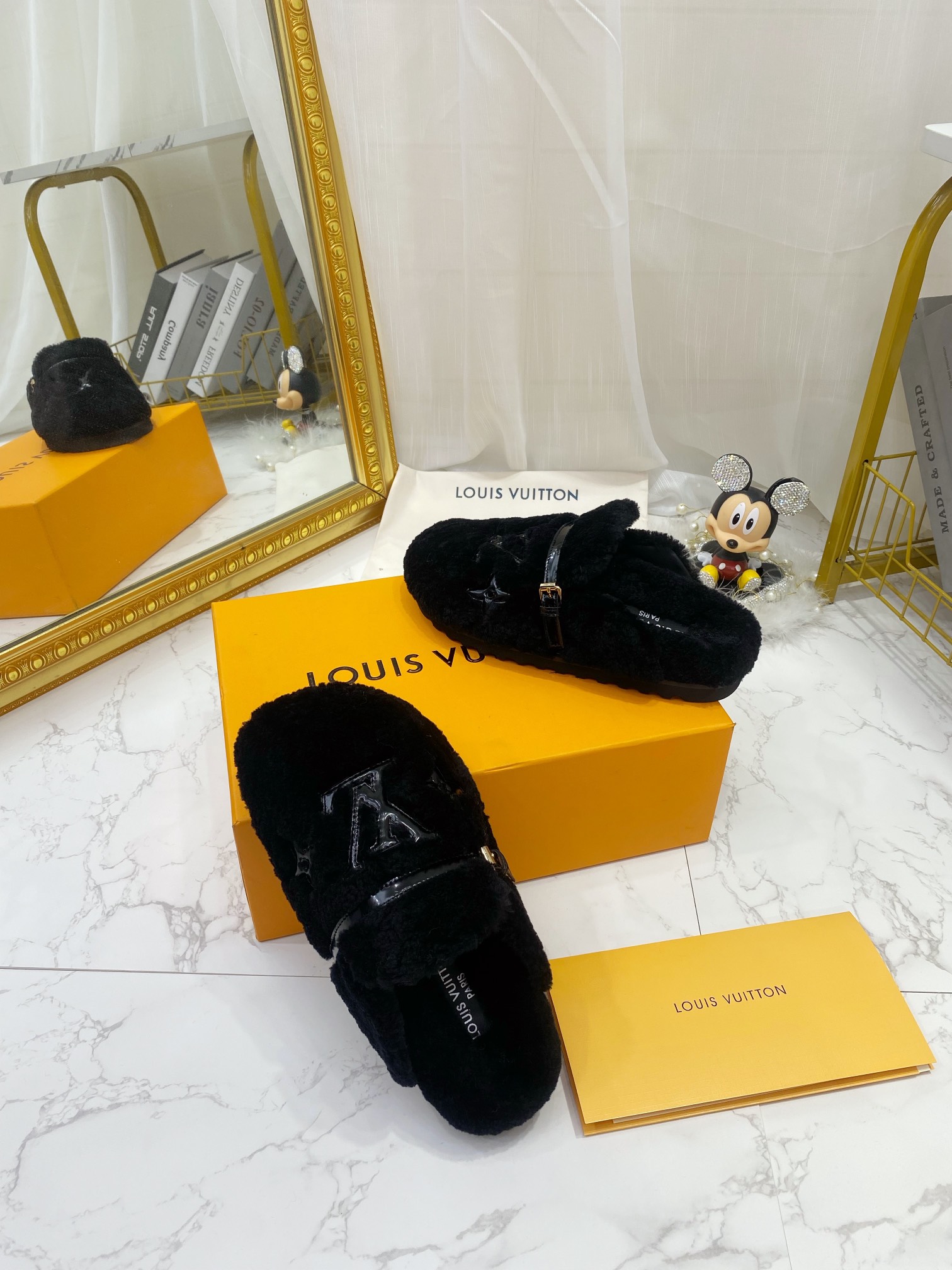 Louis Vuitton Women's Winterbreak Flat Comfort Mule Dark Blue For Women LV - Soul Replicas