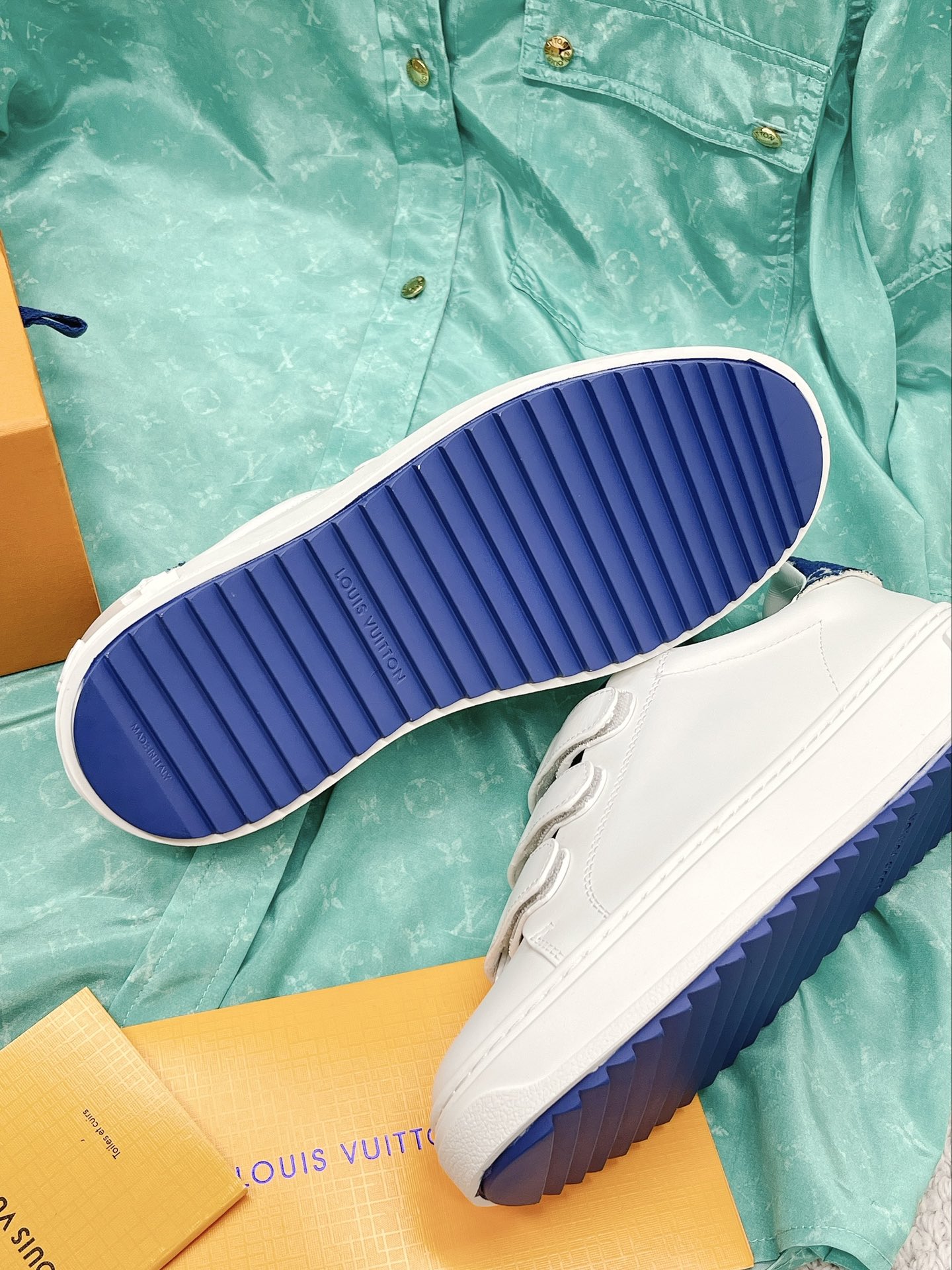 Louis Vuitton Women's Time Out Sneaker Blue For Women LV 1AADQ0 - Soul Replicas