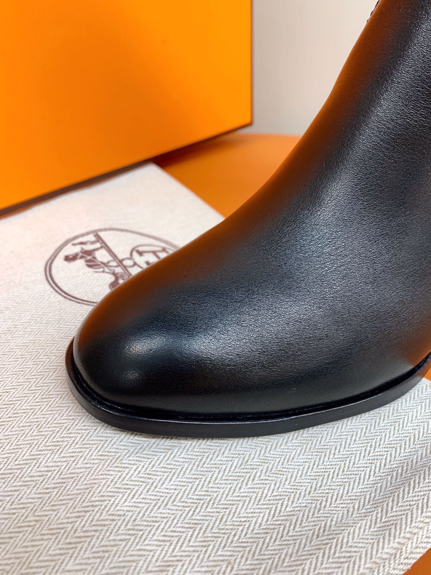 Hermes Frenchie 70 Ankle Boot Black For Women 2.8in/7cm - Soul Replicas