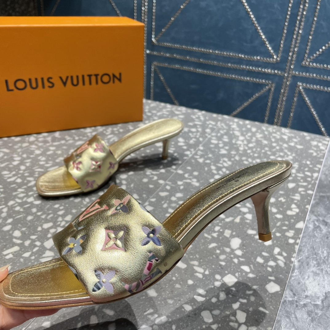 Louis Vuitton Women's Revival Mule Gold For Women LV - Soul Replicas