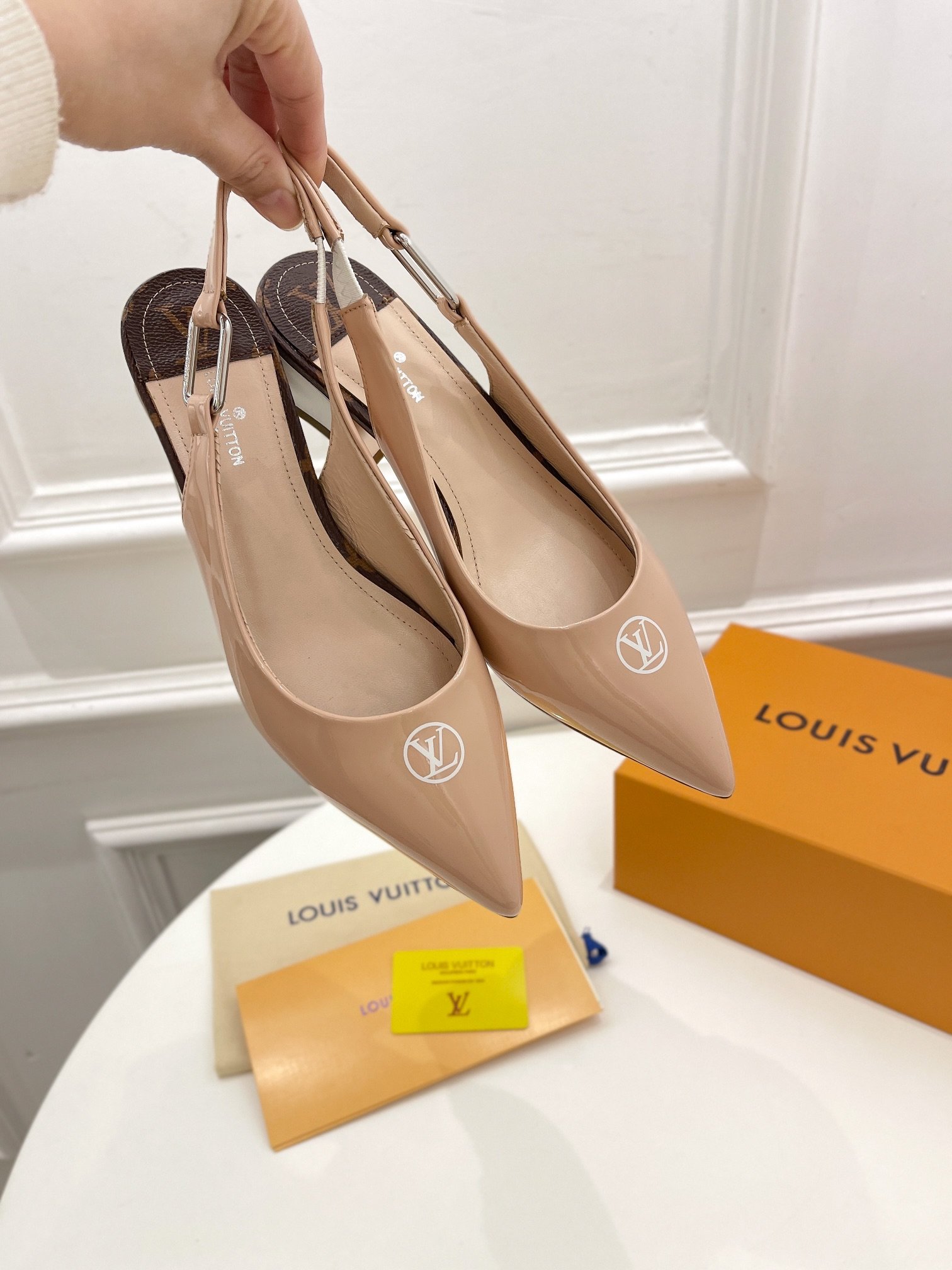 Louis Vuitton Magnetic Slingback Pump Nude For Women LV - Soul Replicas