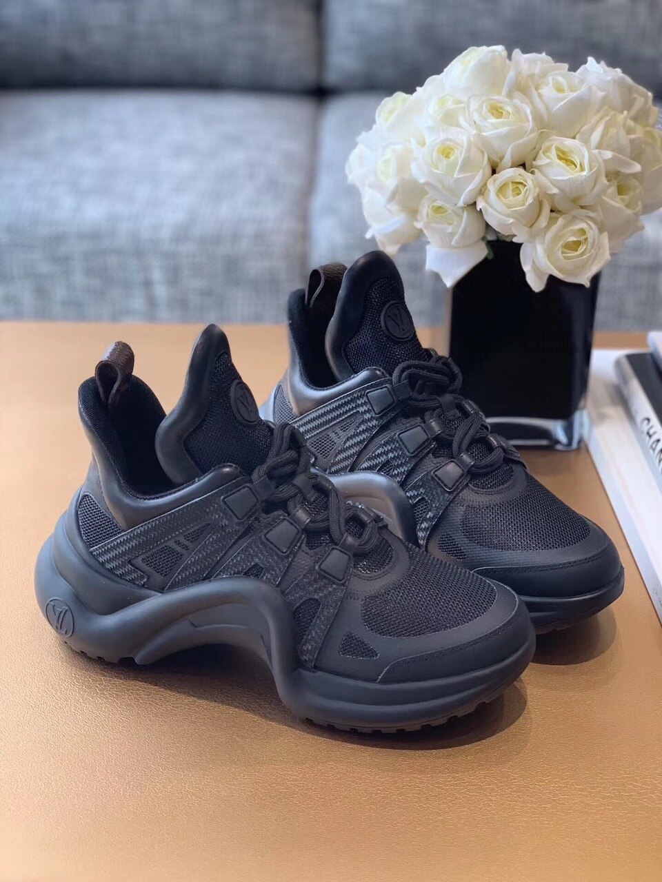 Louis Vuitton LV Archlight Sneaker Technical Fabrics Black For Women LV - Soul Replicas