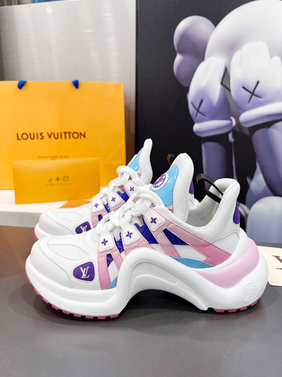 Louis Vuitton Women's LV Archlight Sneaker Pink And Blue For Women LV - Soul Replicas