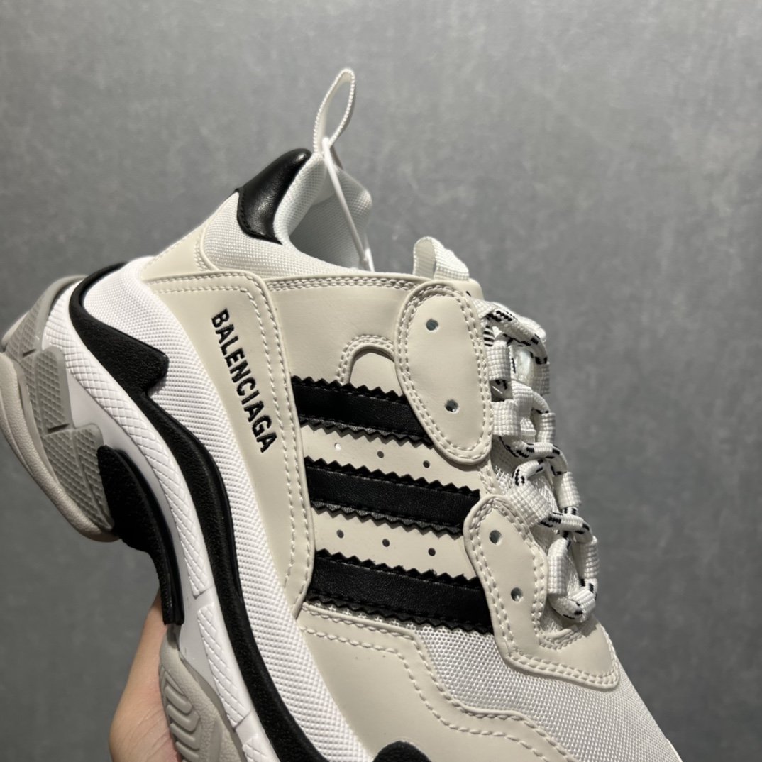 Balenciaga x Adidas Triple S Trainers Grey For Women - Soul Replicas