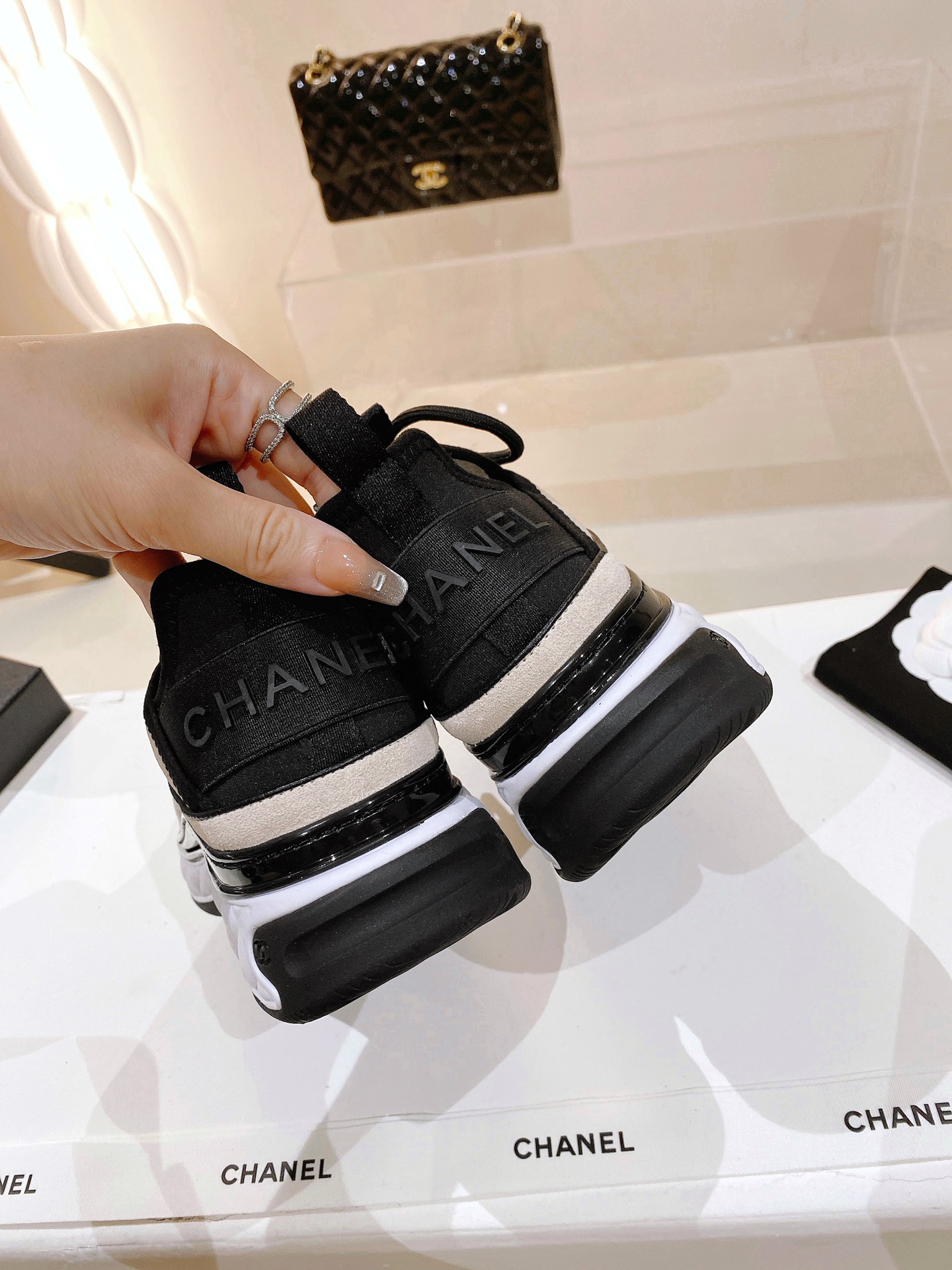 Chanel Women's Sneakers Beige For Women - Soul Replicas