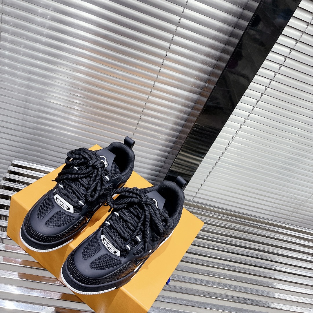 Louis Vuitton Women's Skate Sneakers Black For Women LV - Soul Replicas