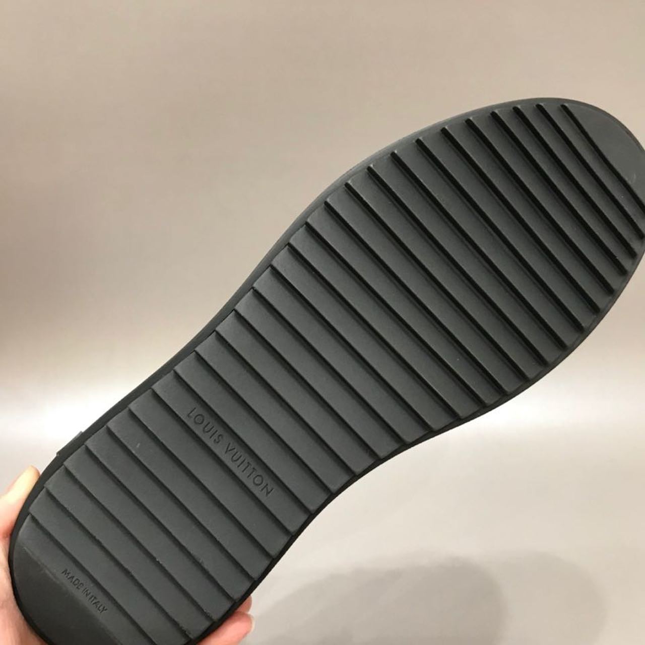 Louis Vuitton Time Out Sneaker Patent Monogram Material Black For Women LV - Soul Replicas