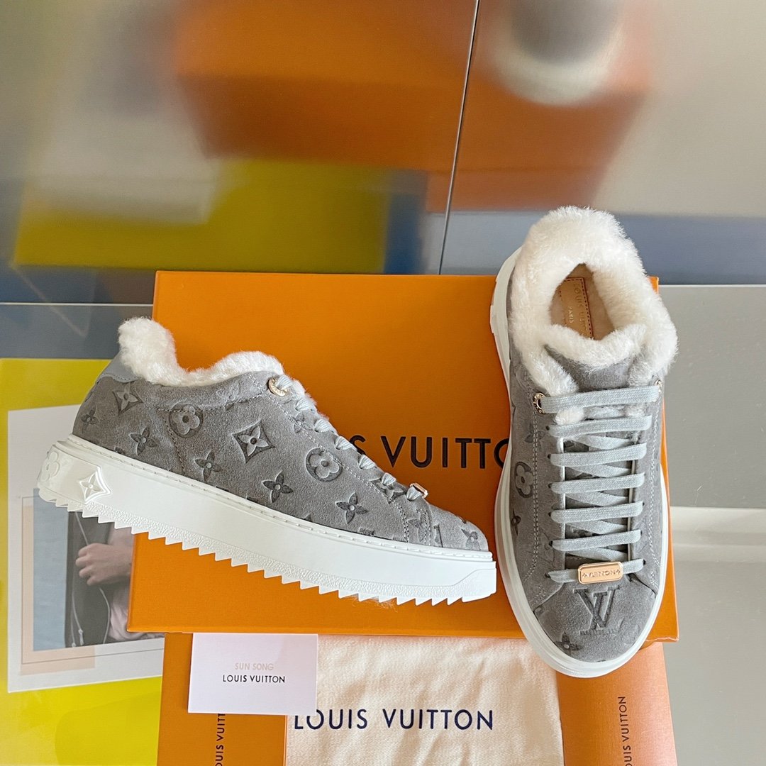Louis Vuitton Women's Time Out Sneaker Grey For Women LV - Soul Replicas