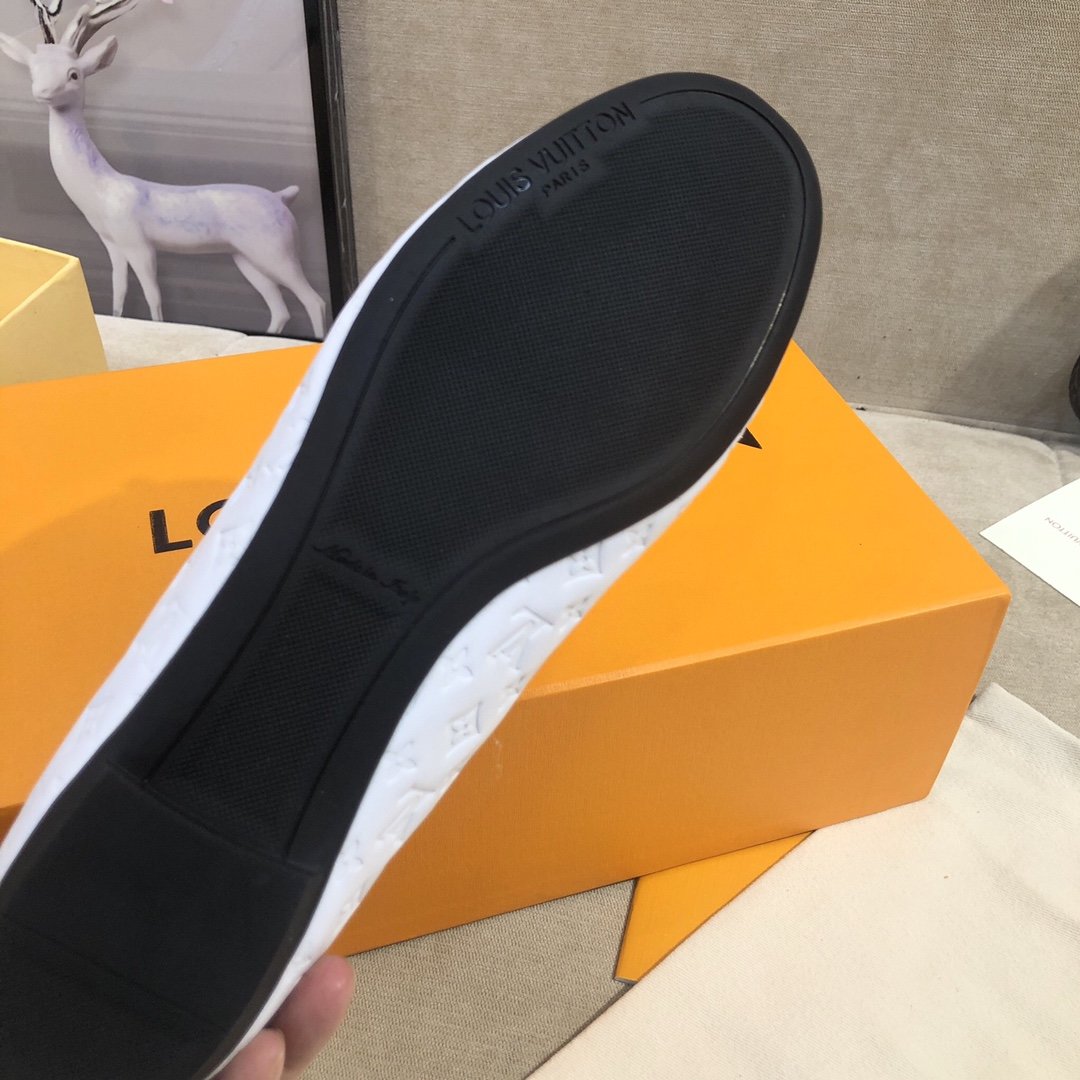 Louis Vuitton Gloria Flat Loafer White For Women LV - Soul Replicas