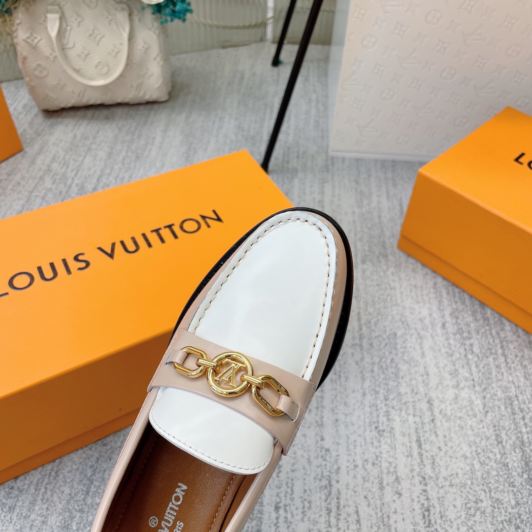 Louis Vuitton Women's Chess Flat Loafe Beige For Women LV - Soul Replicas