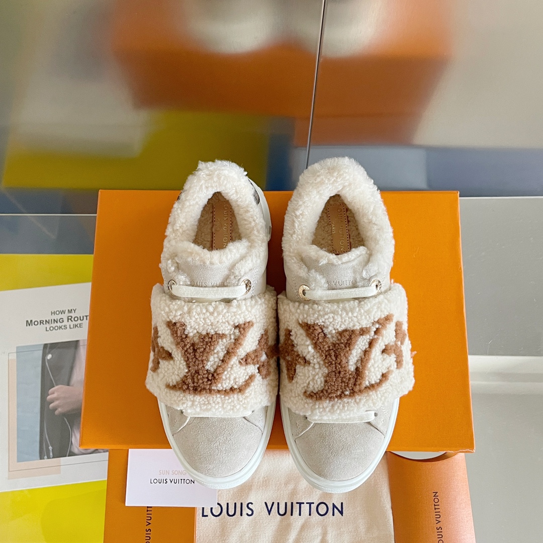 Louis Vuitton Women's Time Out Sneaker Nude For Women LV 1AADU0 - Soul Replicas