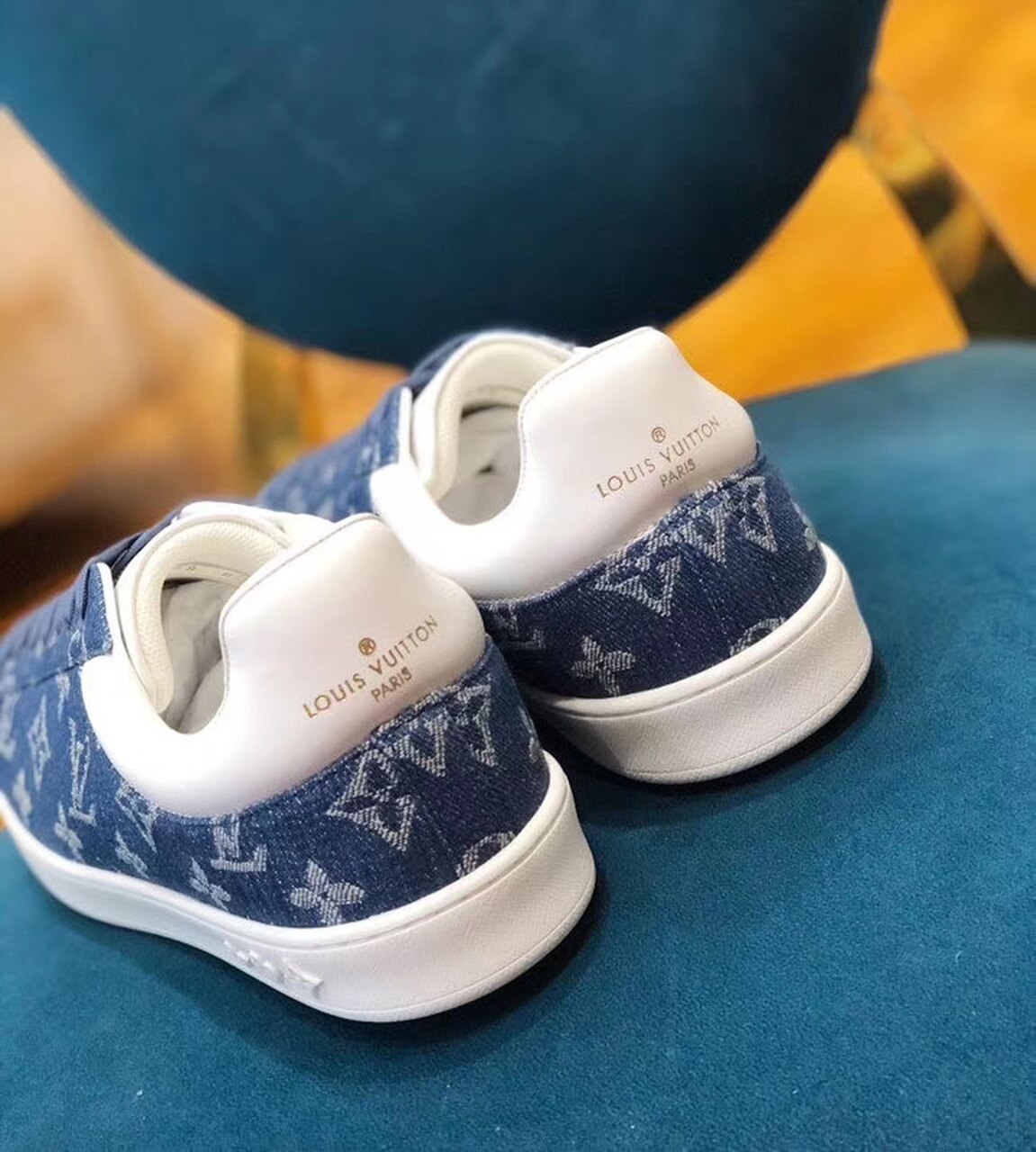 Louis Vuitton Luxembourg Sneaker Monogram Canvas Blue For Women LV - Soul Replicas