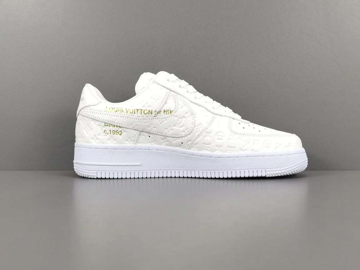 NIKE AIR FORCE 1 x LOUIS VUITTON WHITE - Soul Replicas