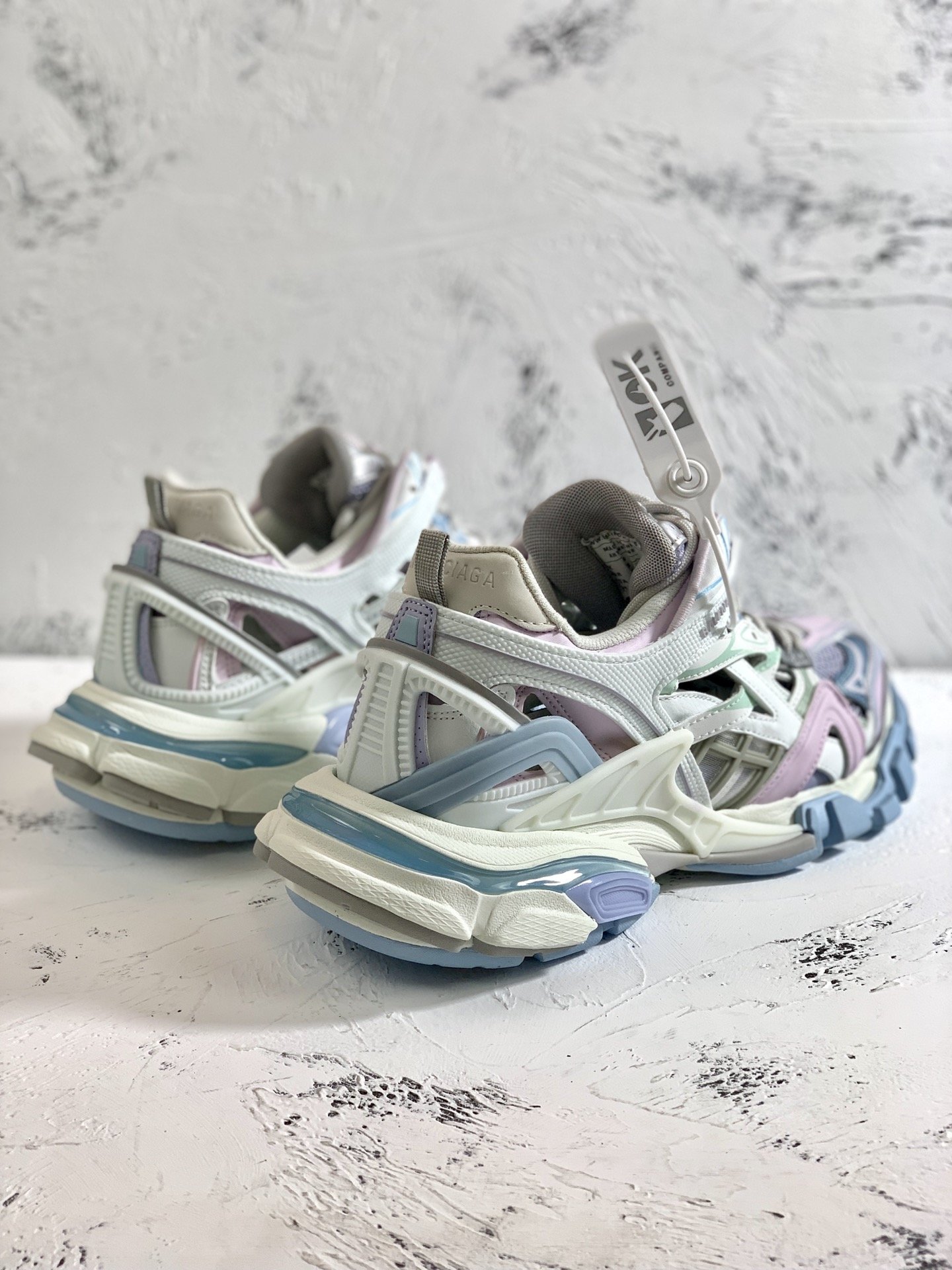 Balenciaga Track.2 Clear Sole Trainers Multicolour For Women - Soul Replicas