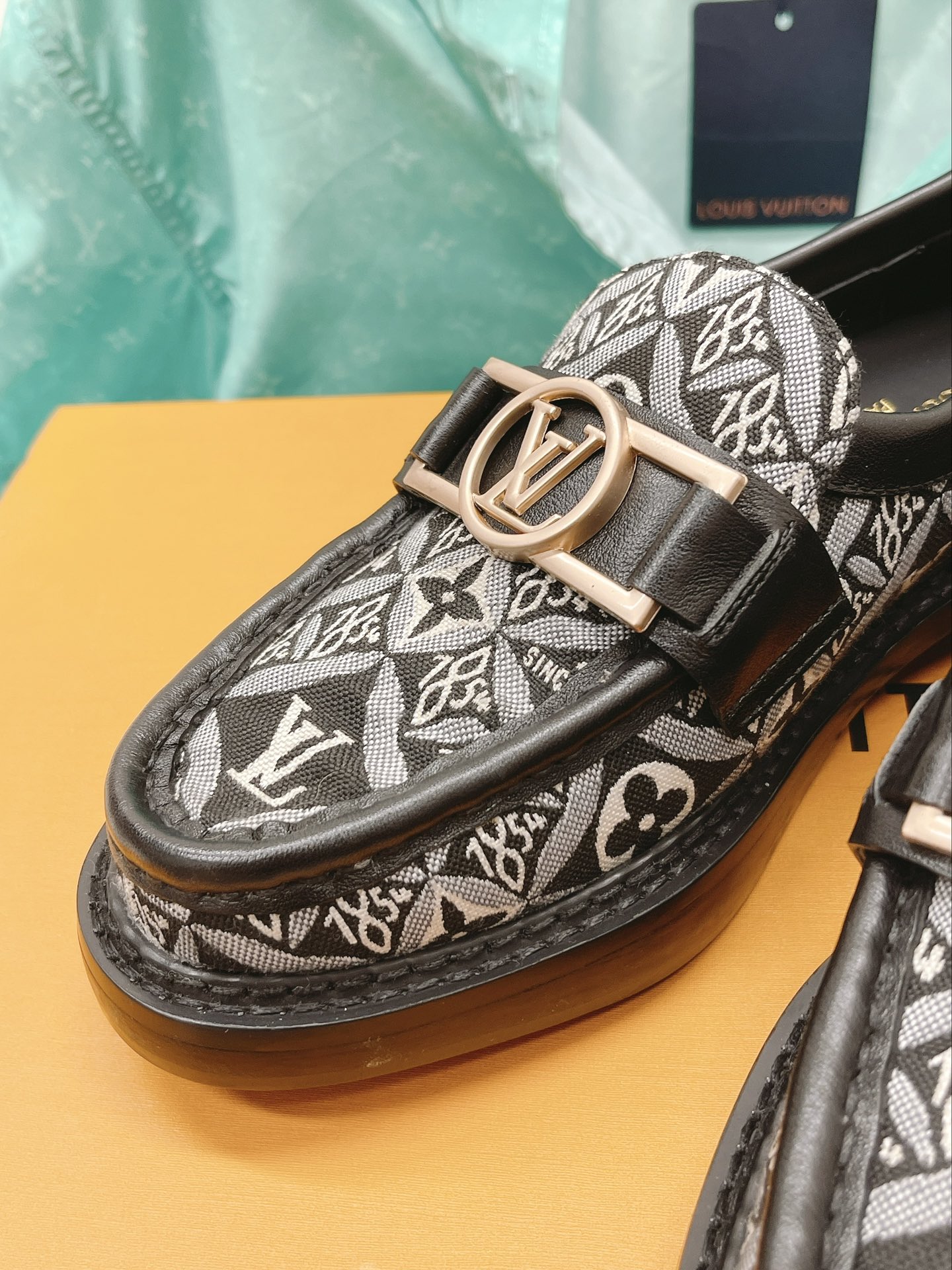 Louis Vuitton Women's Academy Loafer Black And White For Women LV - Soul Replicas