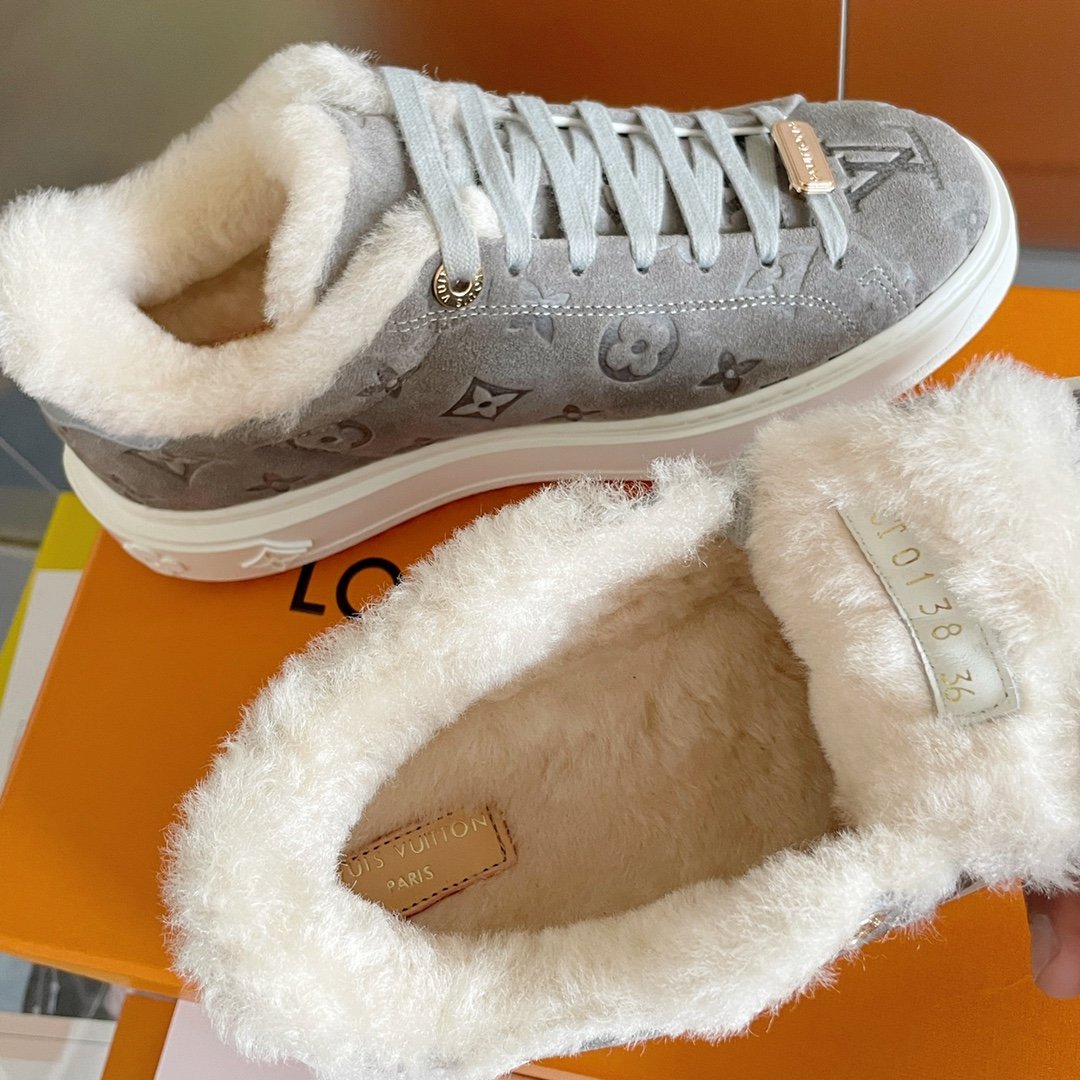 Louis Vuitton Women's Time Out Sneaker Grey For Women LV - Soul Replicas