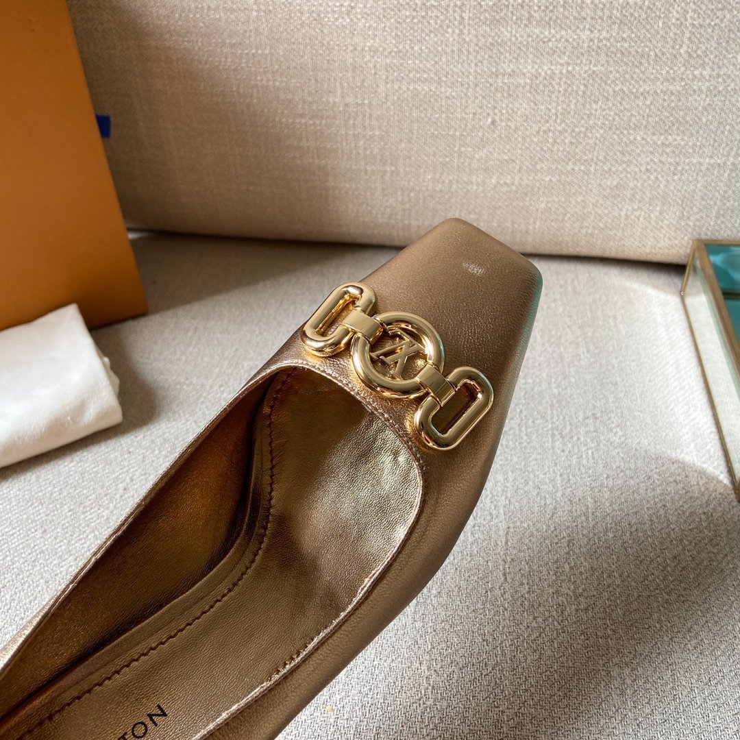 Louis Vuitton Women's Rotary Pump Gold For Women LV - Soul Replicas