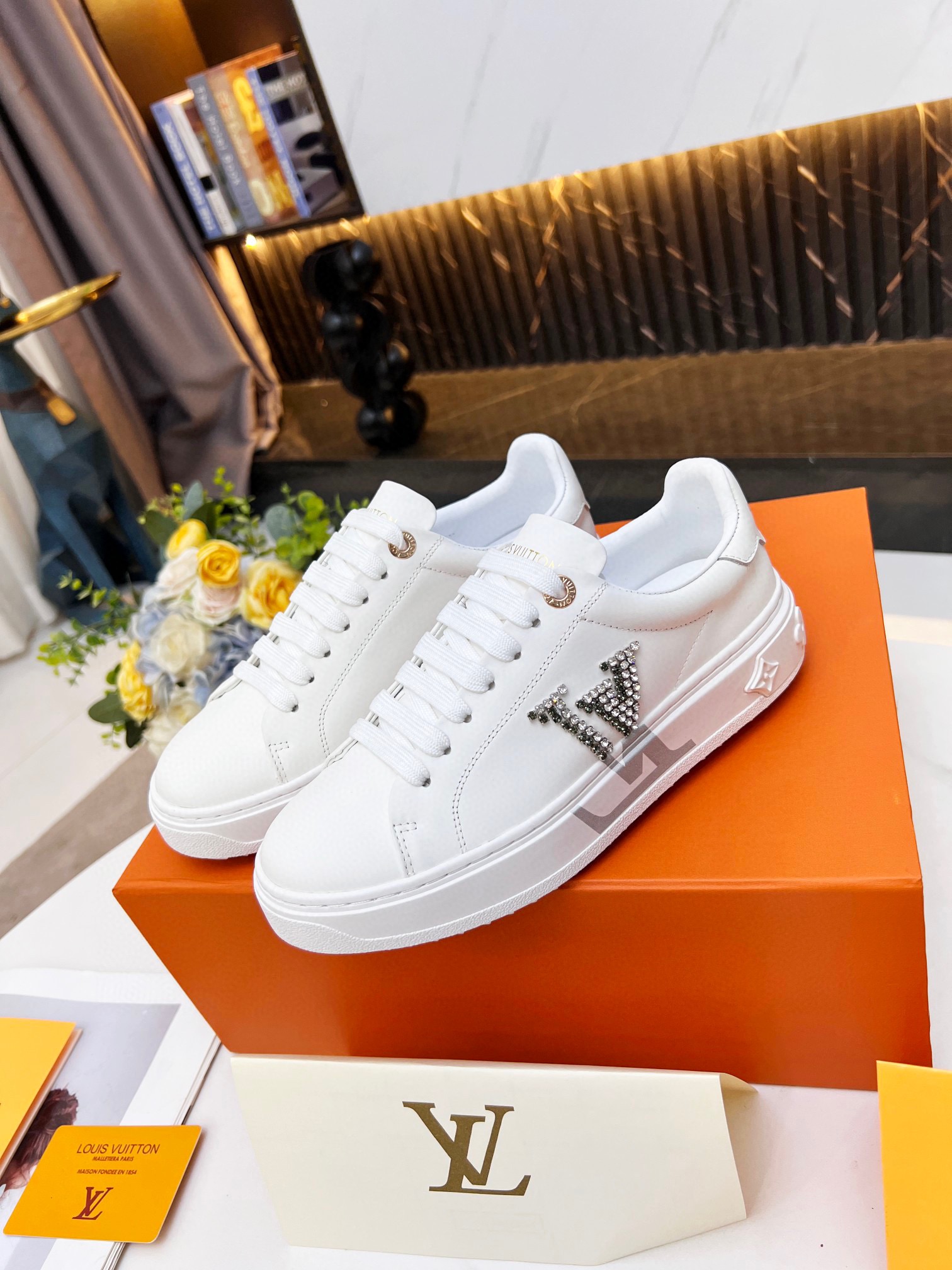 Louis Vuitton Women's Time Out Sneaker Sliver For Women LV 1A9Q2G - Soul Replicas