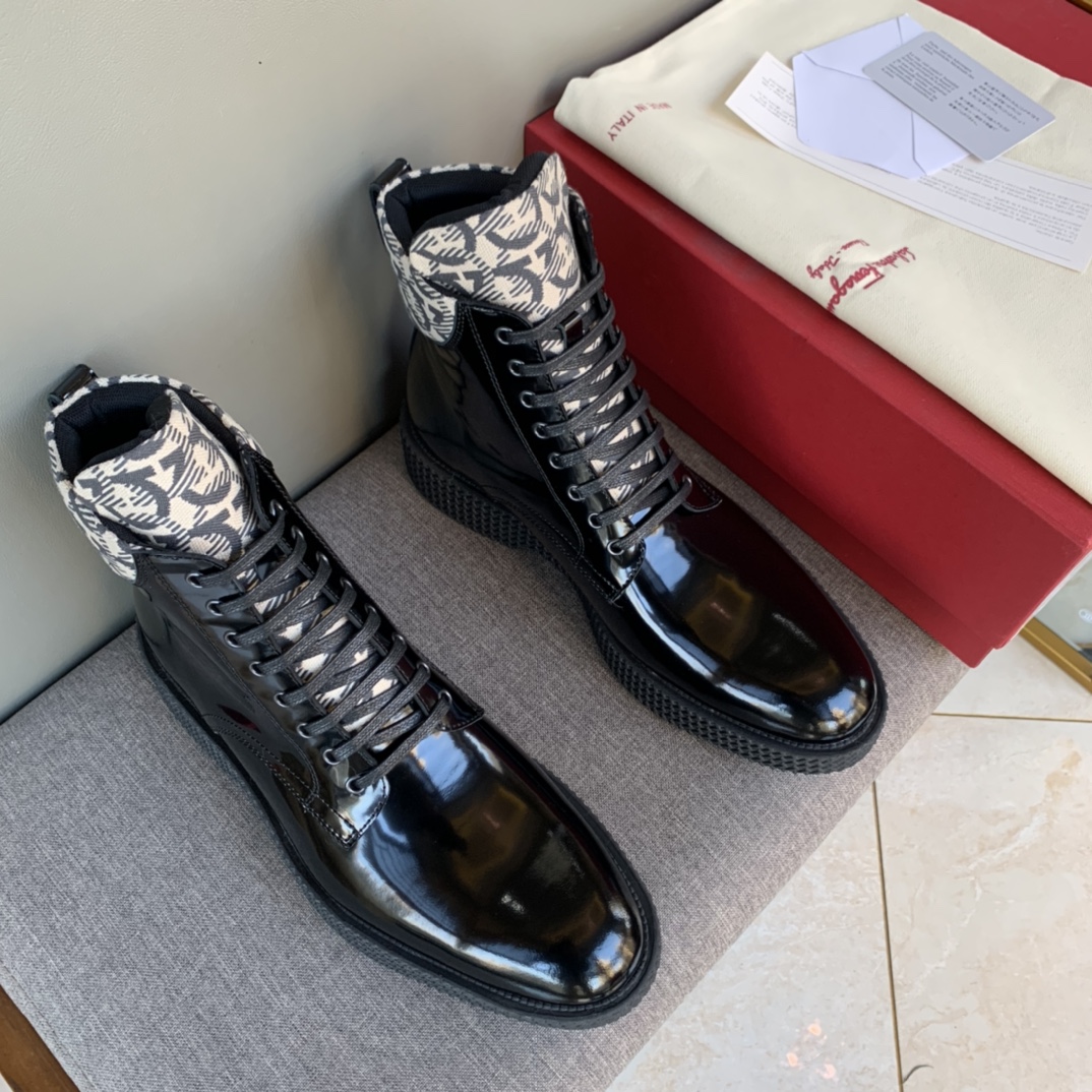 Christian Dior Ankle Boot Shiny Black For Men CD - Soul Replicas