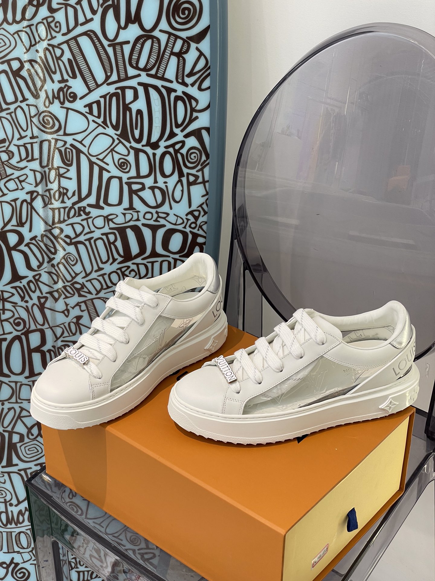 Louis Vuitton Women's Time Out Sneaker Sliver For Women LV - Soul Replicas