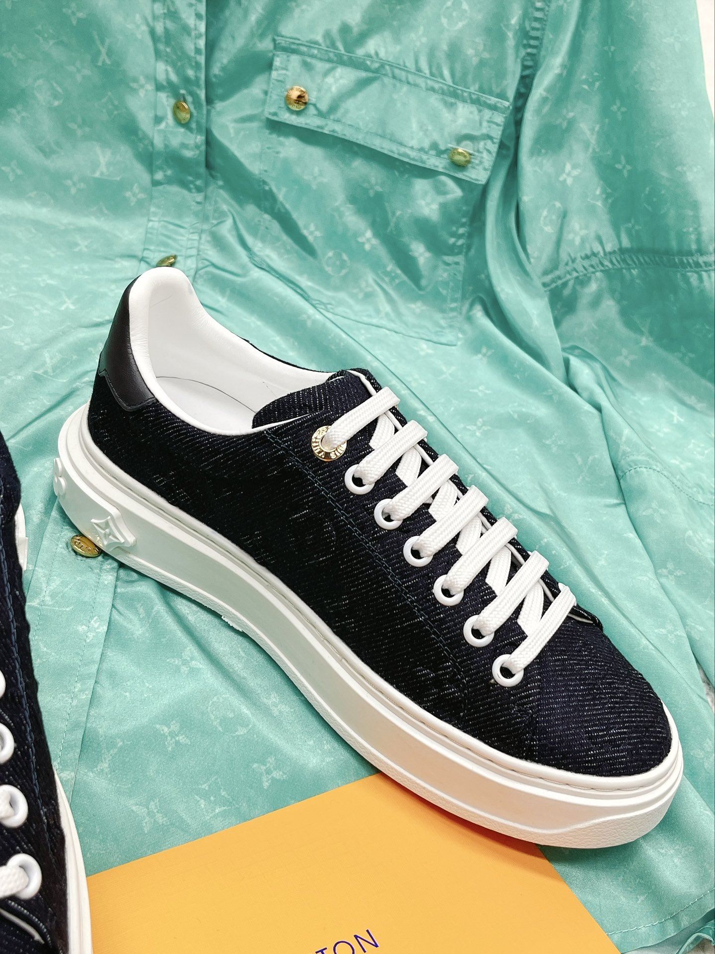 Louis Vuitton Women's Time Out Sneaker Blue For Women LV 1AADMG - Soul Replicas