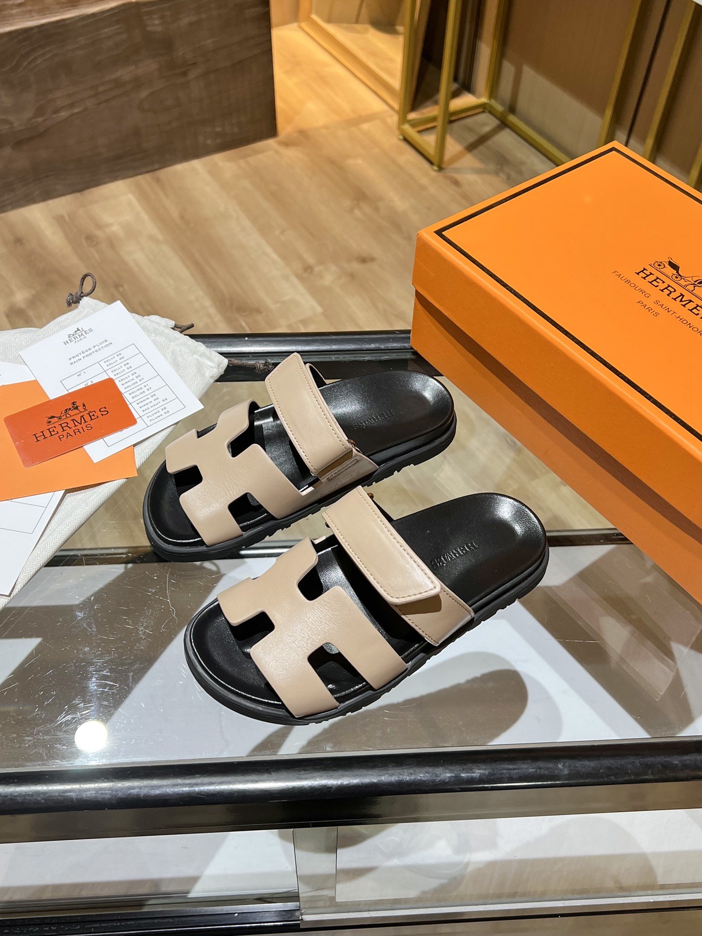 Hermes Chypre sandal Beige For Women - Soul Replicas