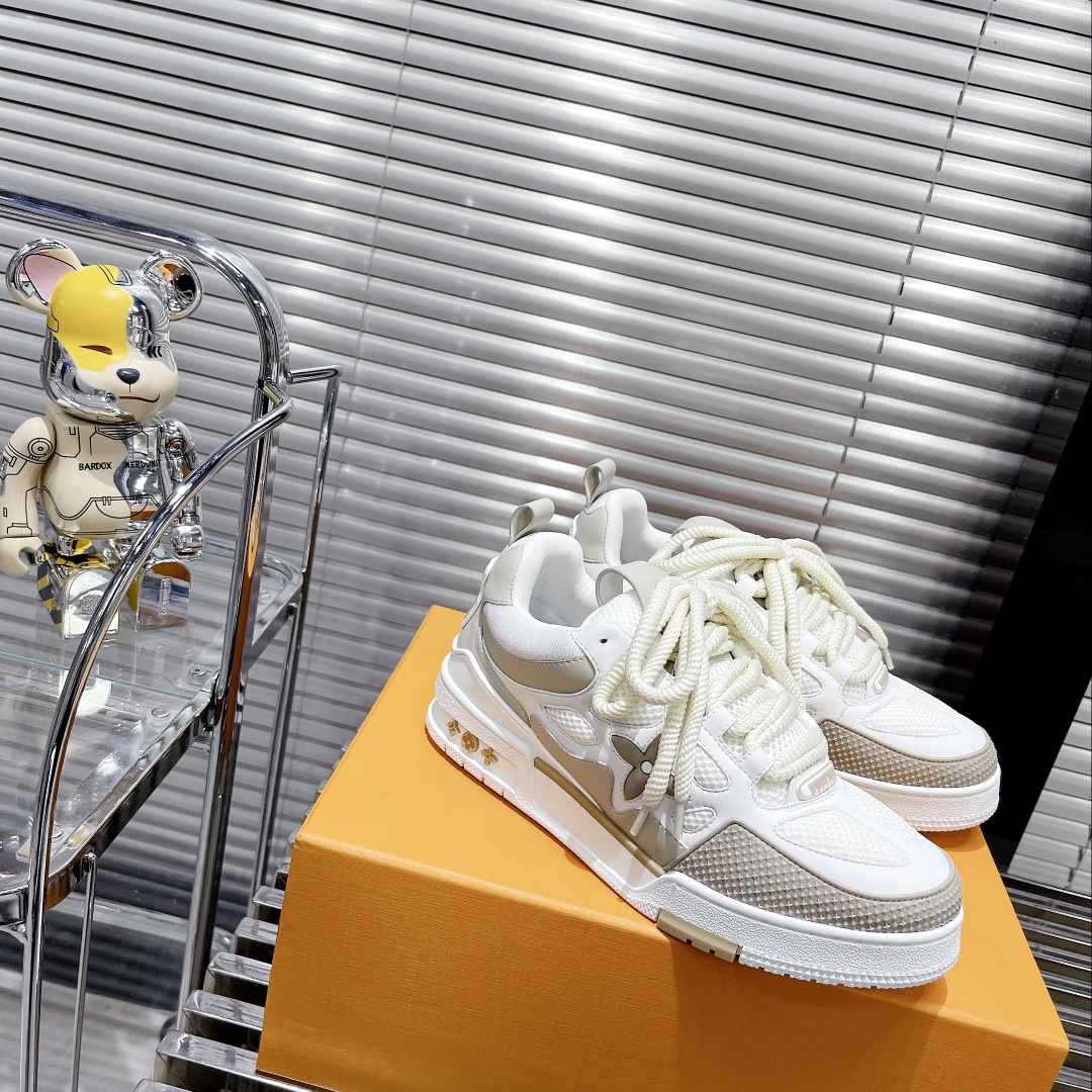 Louis Vuitton Women's Skate Sneakers Beige For Women LV - Soul Replicas