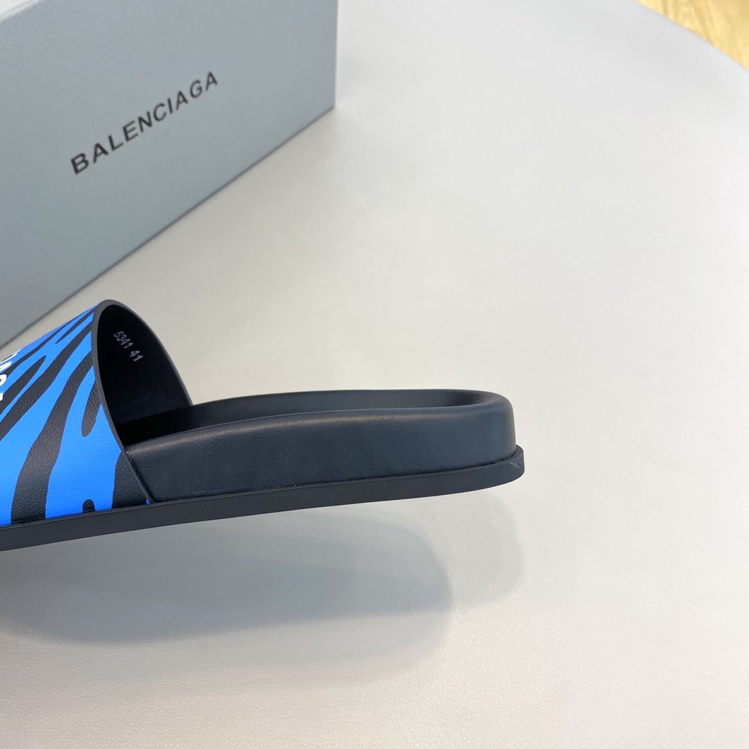 Balenciaga Slide Sandal Blue For Women - Soul Replicas