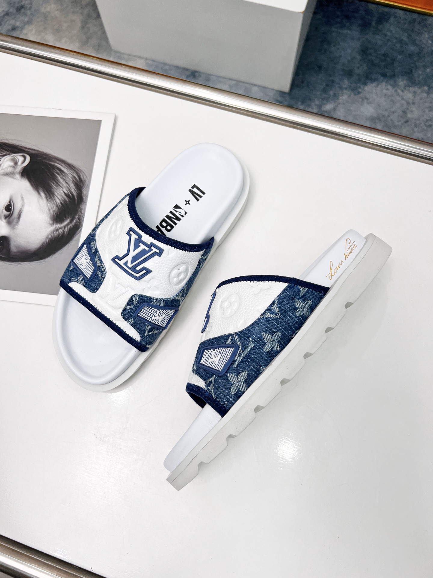 Louis Vuitton Women's Pool Pillow Comfort Mule Blue For Women LV - Soul Replicas