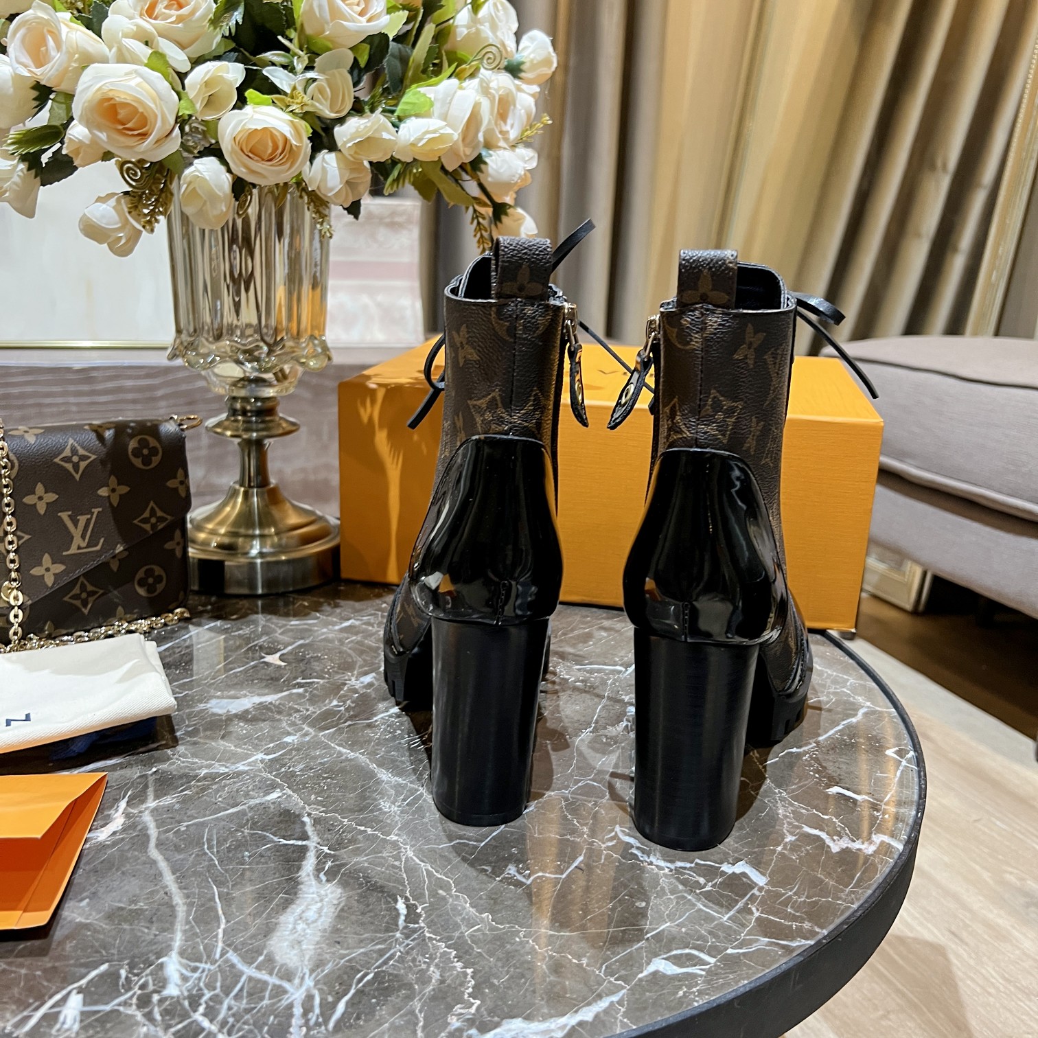 Louis Vuitton Women's Star Trail Ankle Boot Brown For Women LV - Soul Replicas