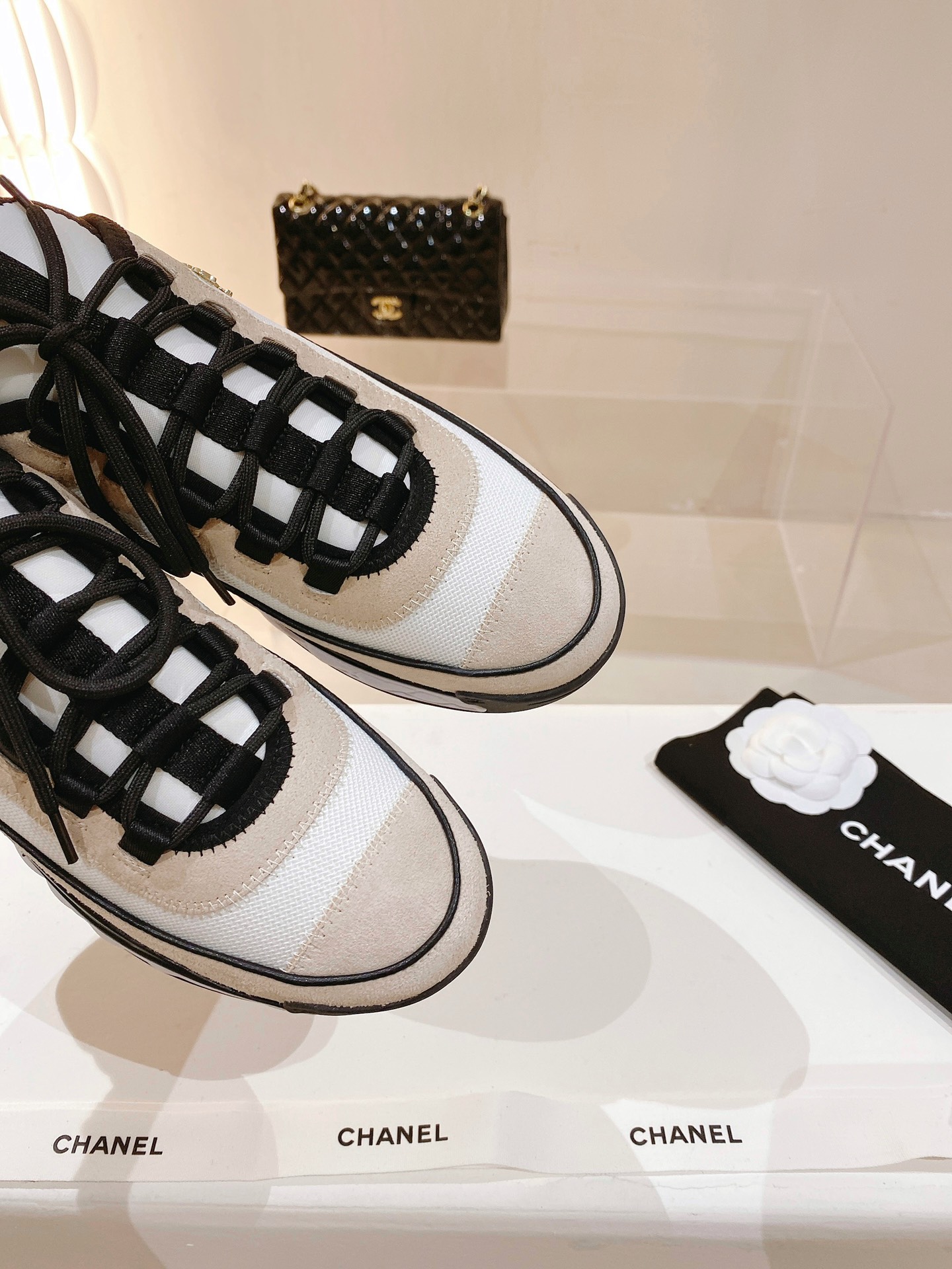 Chanel Women's Sneakers Beige For Women - Soul Replicas