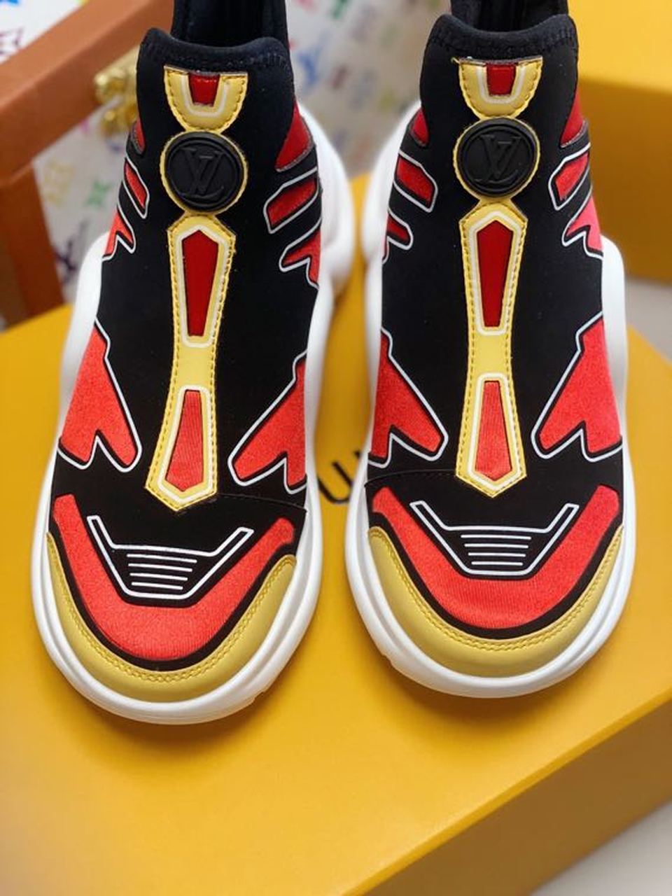 Louis Vuitton LV Archlight Sneaker Recycled Printed Nylon Red For Women LV - Soul Replicas