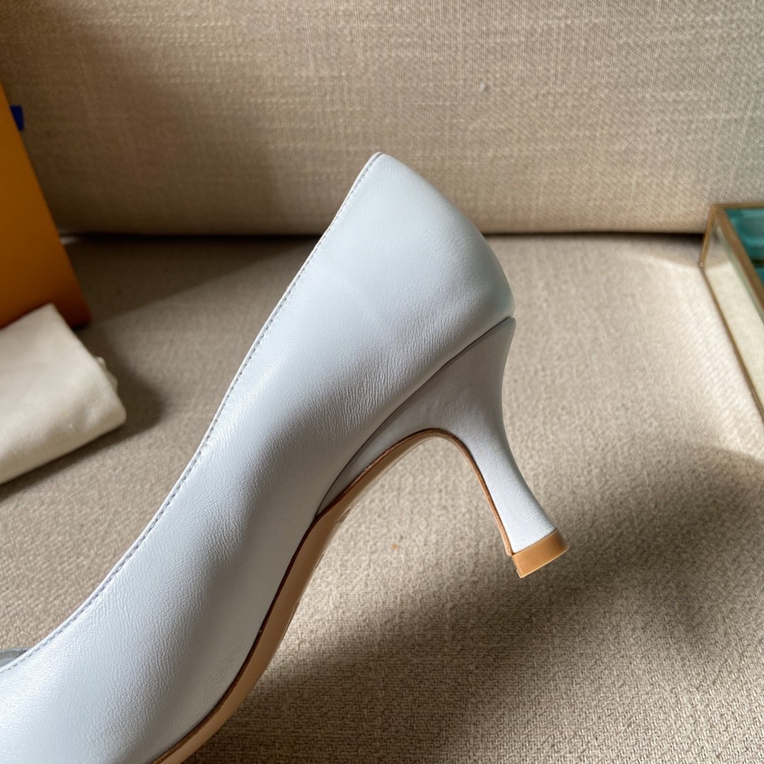 Louis Vuitton Women's Rotary Pump White For Women LV 1AAE2Y - Soul Replicas