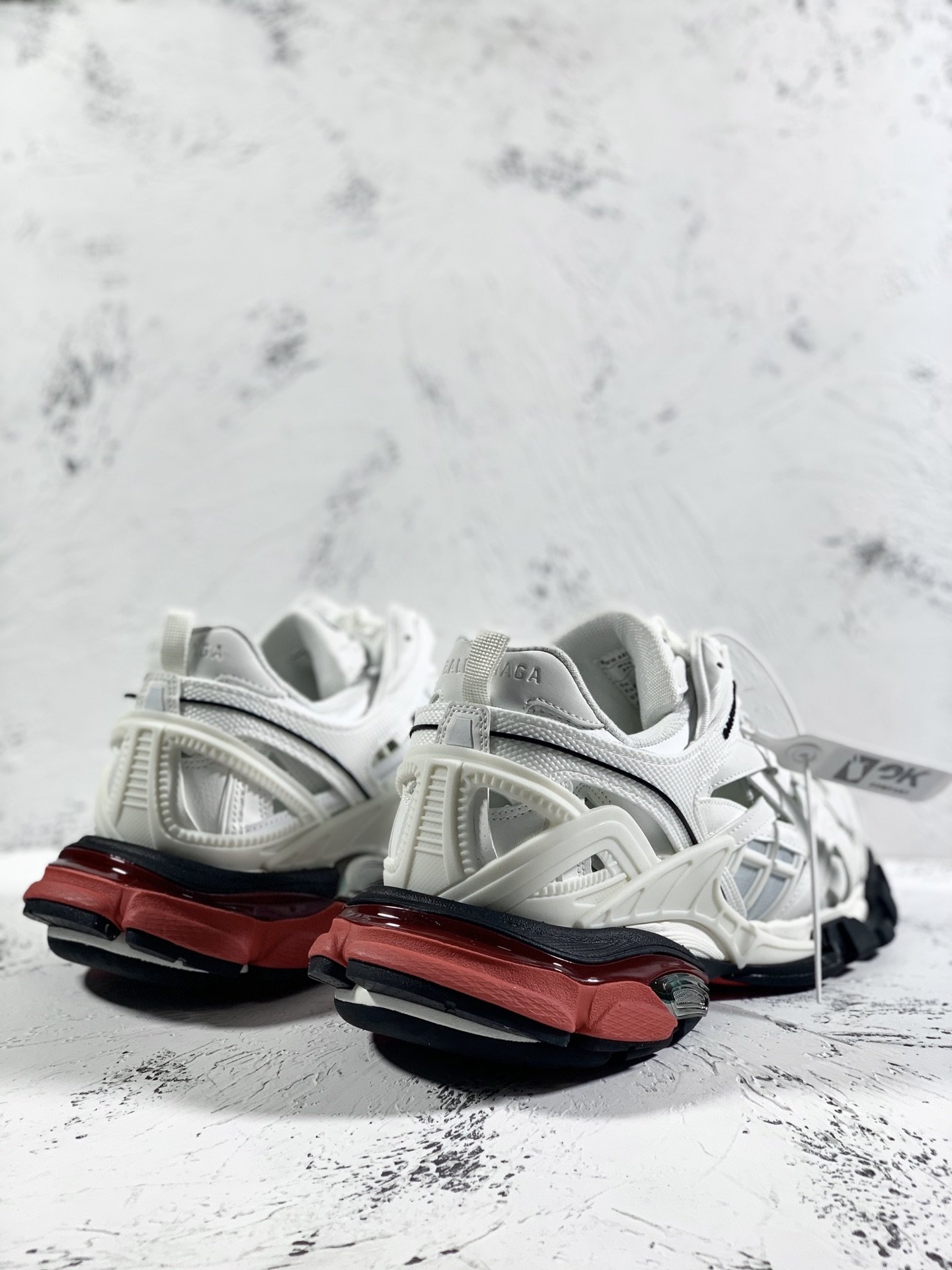 Balenciaga Track.2 Clear Sole Trainers White For Women - Soul Replicas