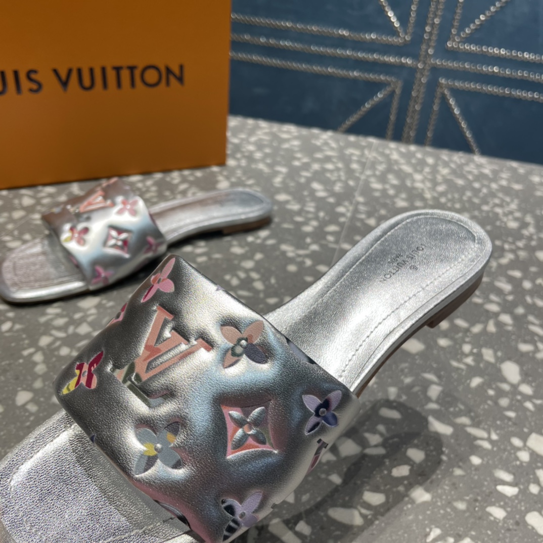 Louis Vuitton Women's Revival Flat Mule Sliver For Women LV 1AAOVA - Soul Replicas