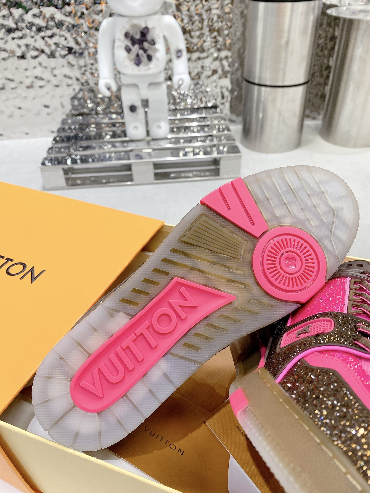 Louis Vuitton Women's LV Trainers Pink For Women LV - Soul Replicas