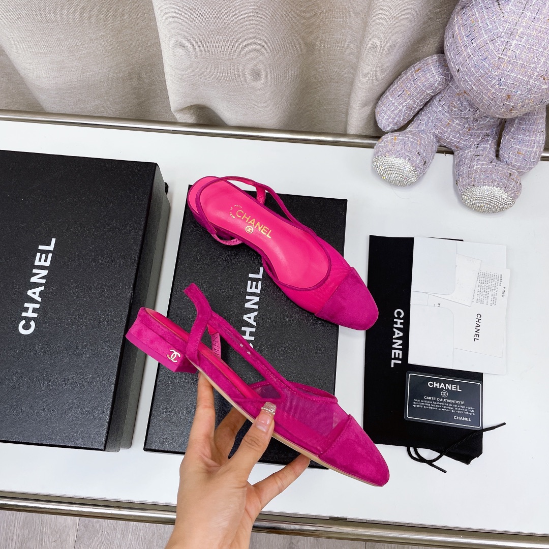 Chanel Women's Slingbacks With Mesh PiNike For Women 0.8in/2cm - Soul Replicas