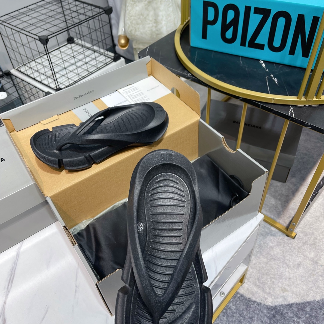 Balenciaga Slide Sandal Black For Women - Soul Replicas